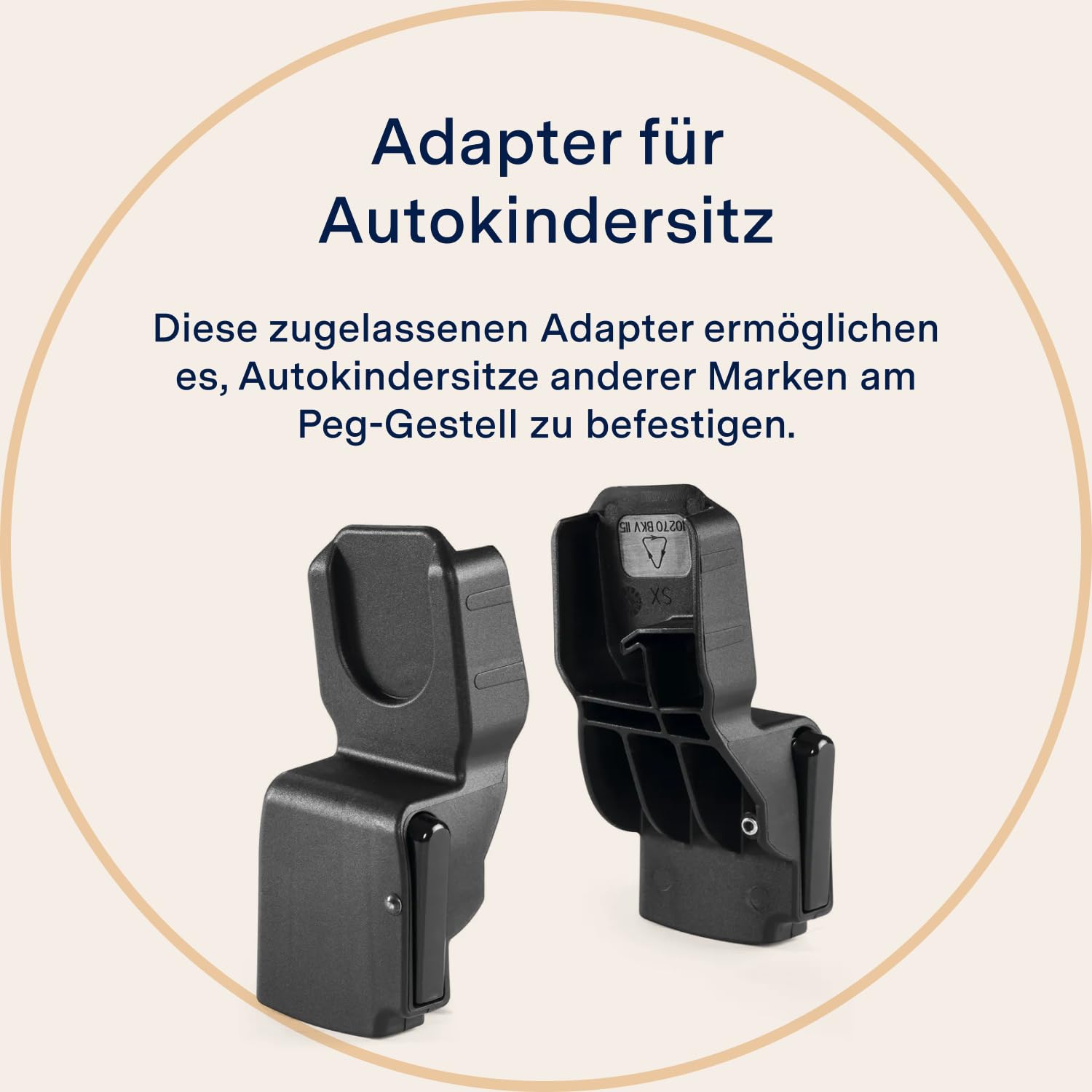 peg-perego-universal-adapter-f-r-babyschalen-kompatibel-mit-veloce-vivace-ypsi image 2