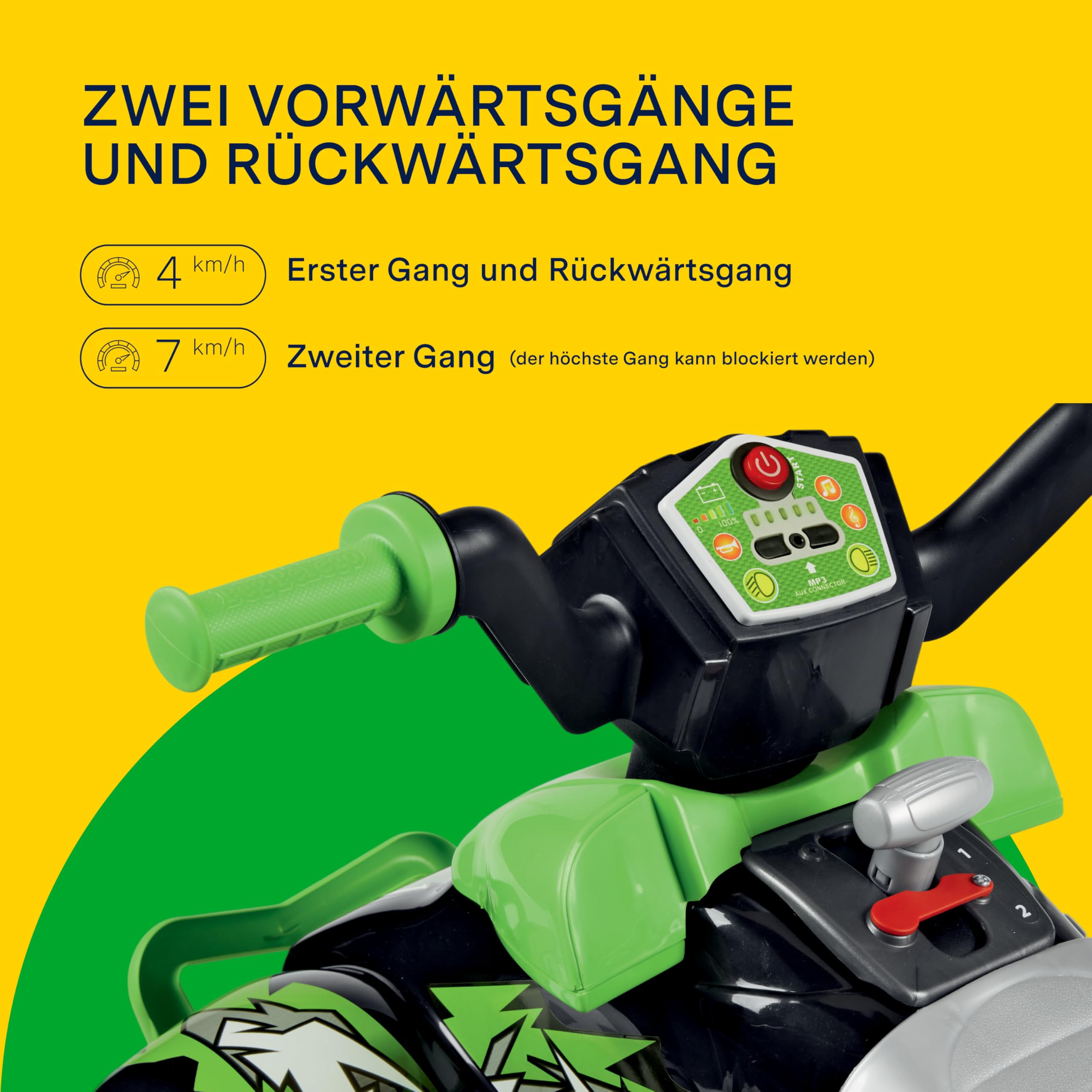 peg-perego-corral-t-rex-330w-elektrisches-kinderquad-mit-12v-akku-led-lichtern-u image 5