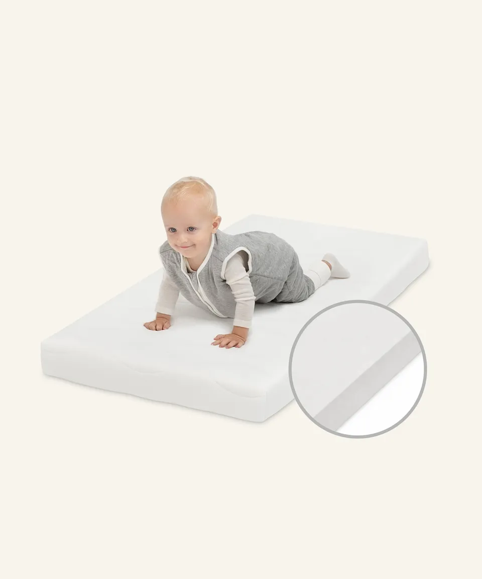 ehrenkind-babymatratze-pur-schaumkern-atmungsaktiv-60-c-waschbarer-bezug-oeko-te image 1