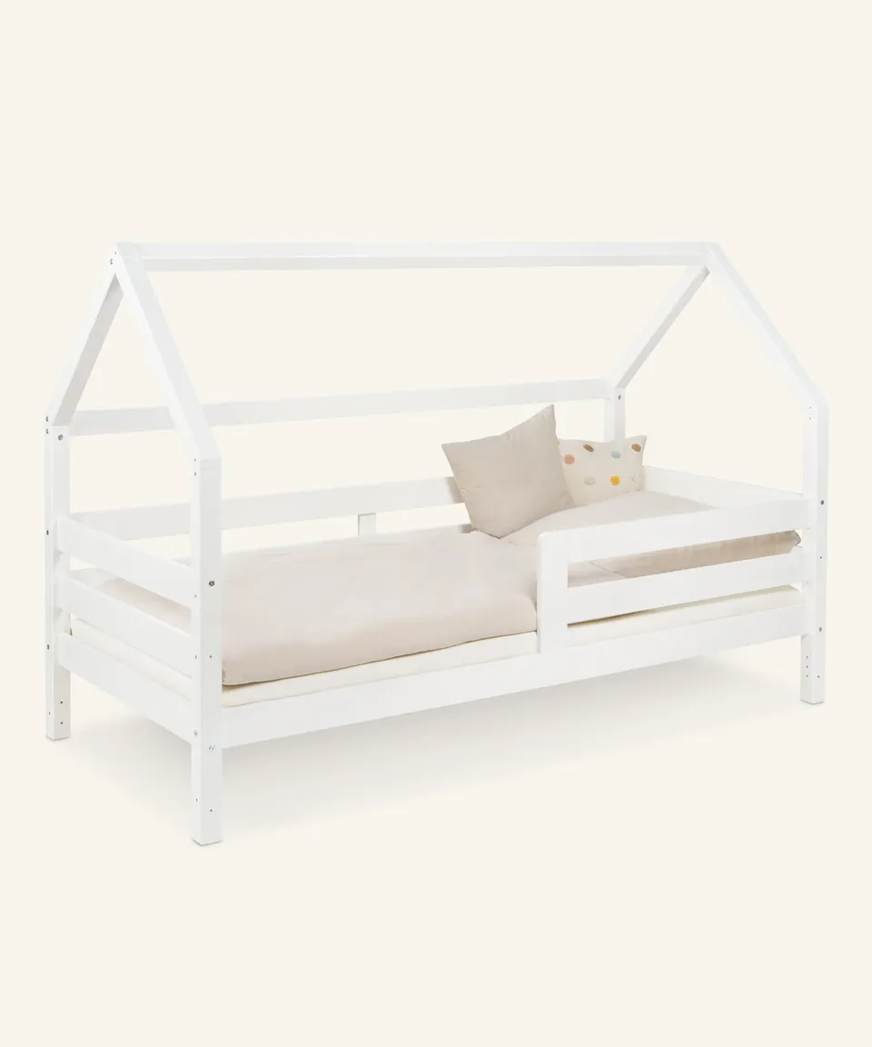 ehrenkind-hausbett-sona-kiefer-wei-h-henverstellbar-2-in-1 image 1