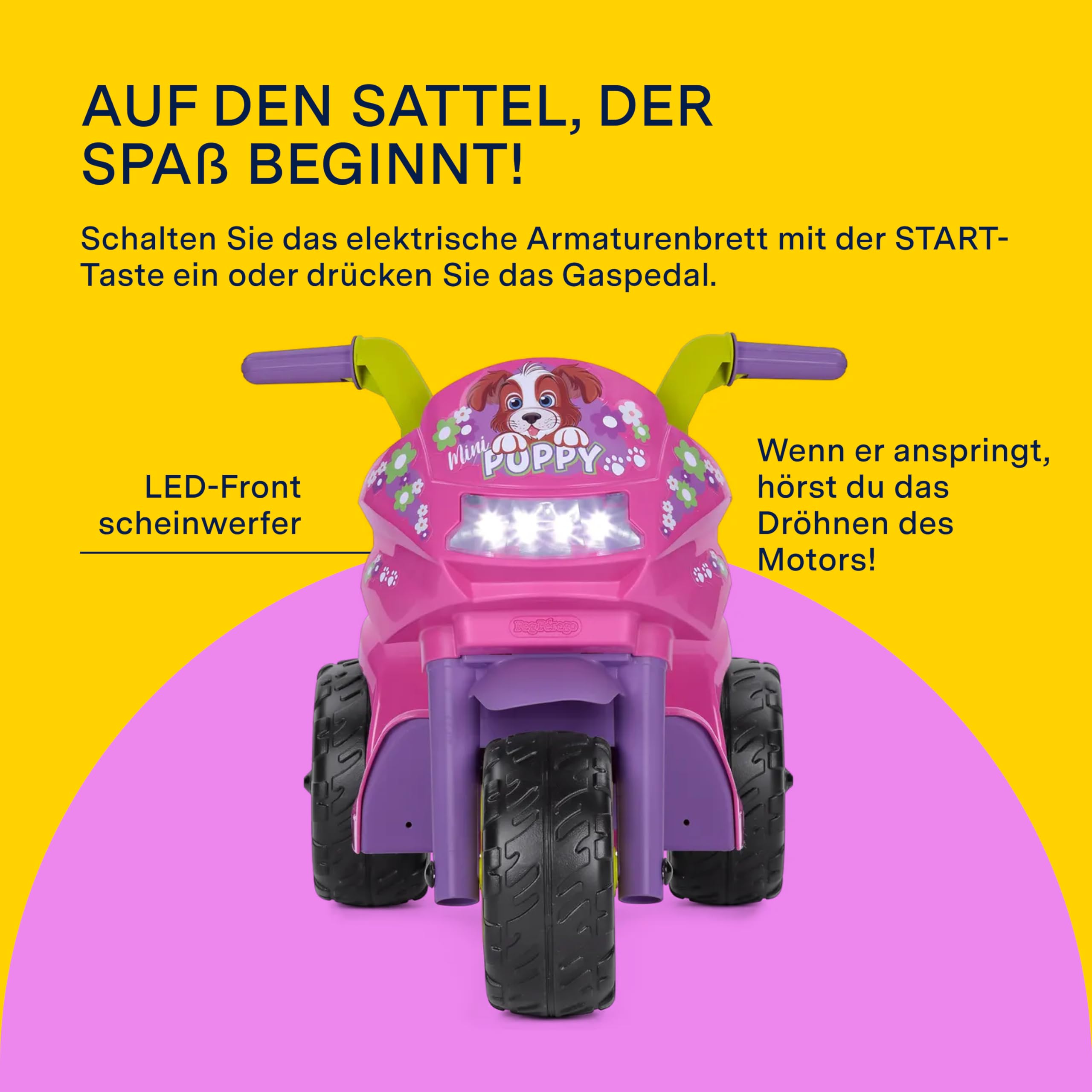 peg-perego-mini-puppy-elektromotorrad-ab-1-jahr-6v-akku-led-scheinwerfer-hupe-mu image 3