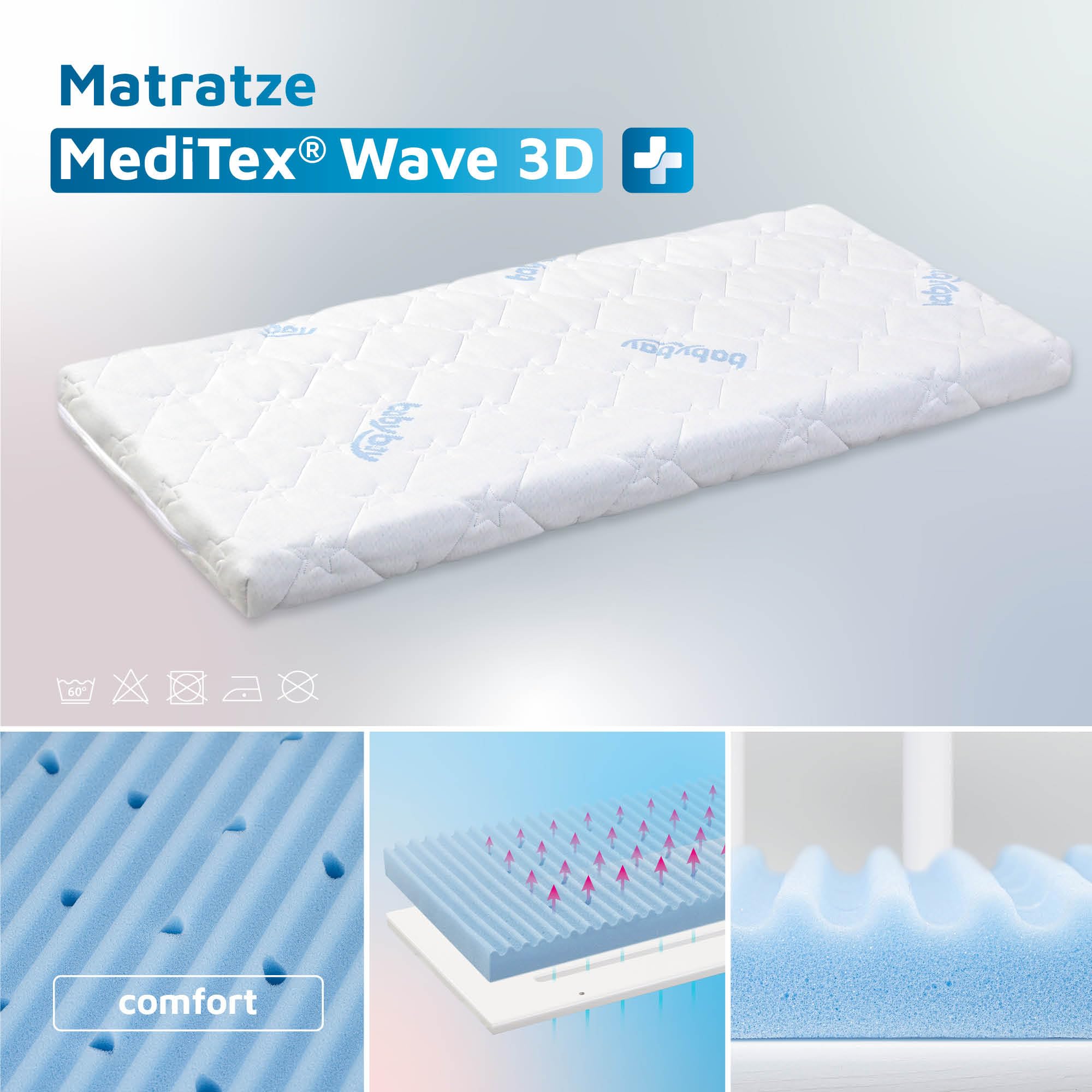 babybay-beistellbett-matratze-meditex-wave-3d-f-r-modell-midi image 2