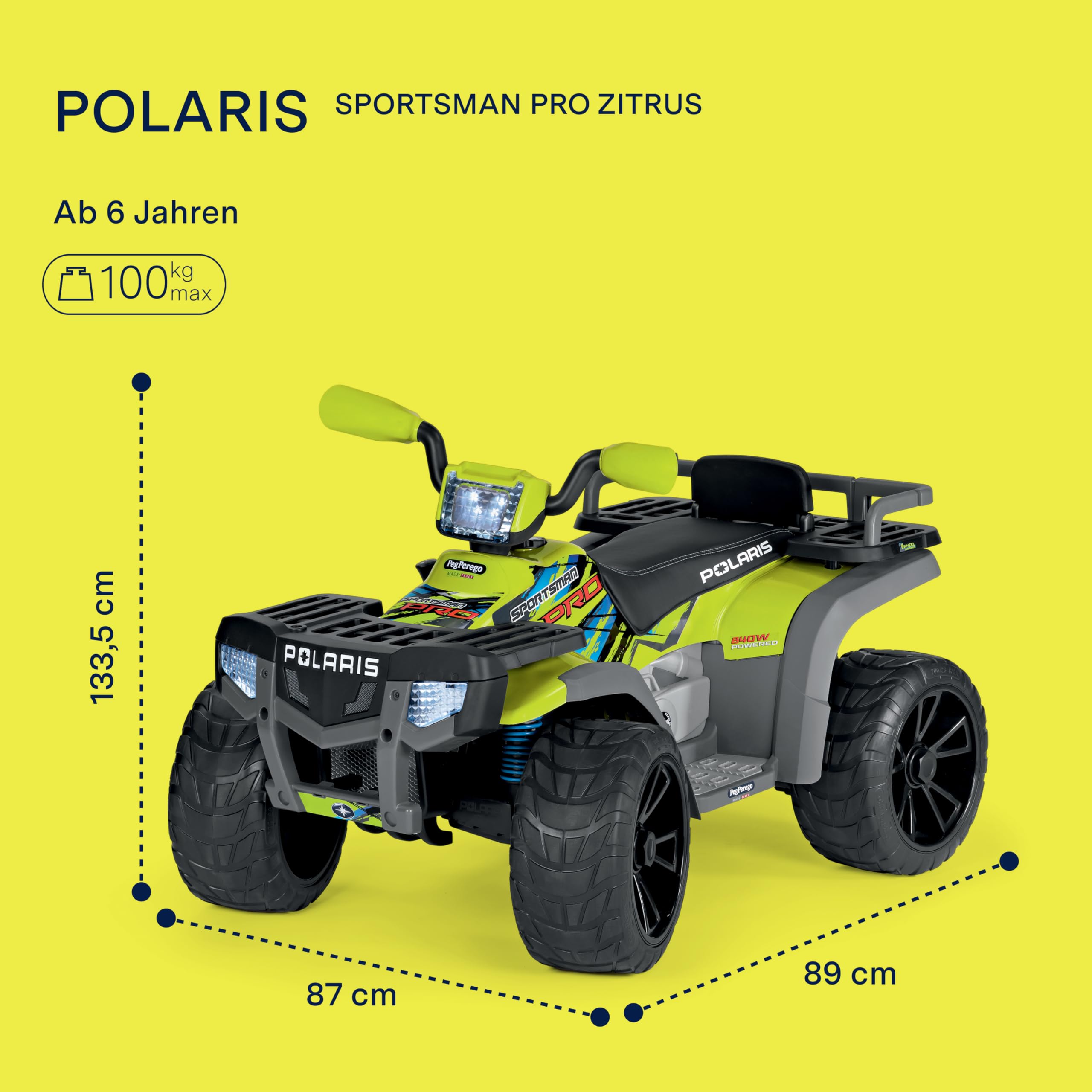 peg-perego-polaris-sportsman-pro-citrus-elektroquad-mit-24v-akku-2x-420w-motoren image 3