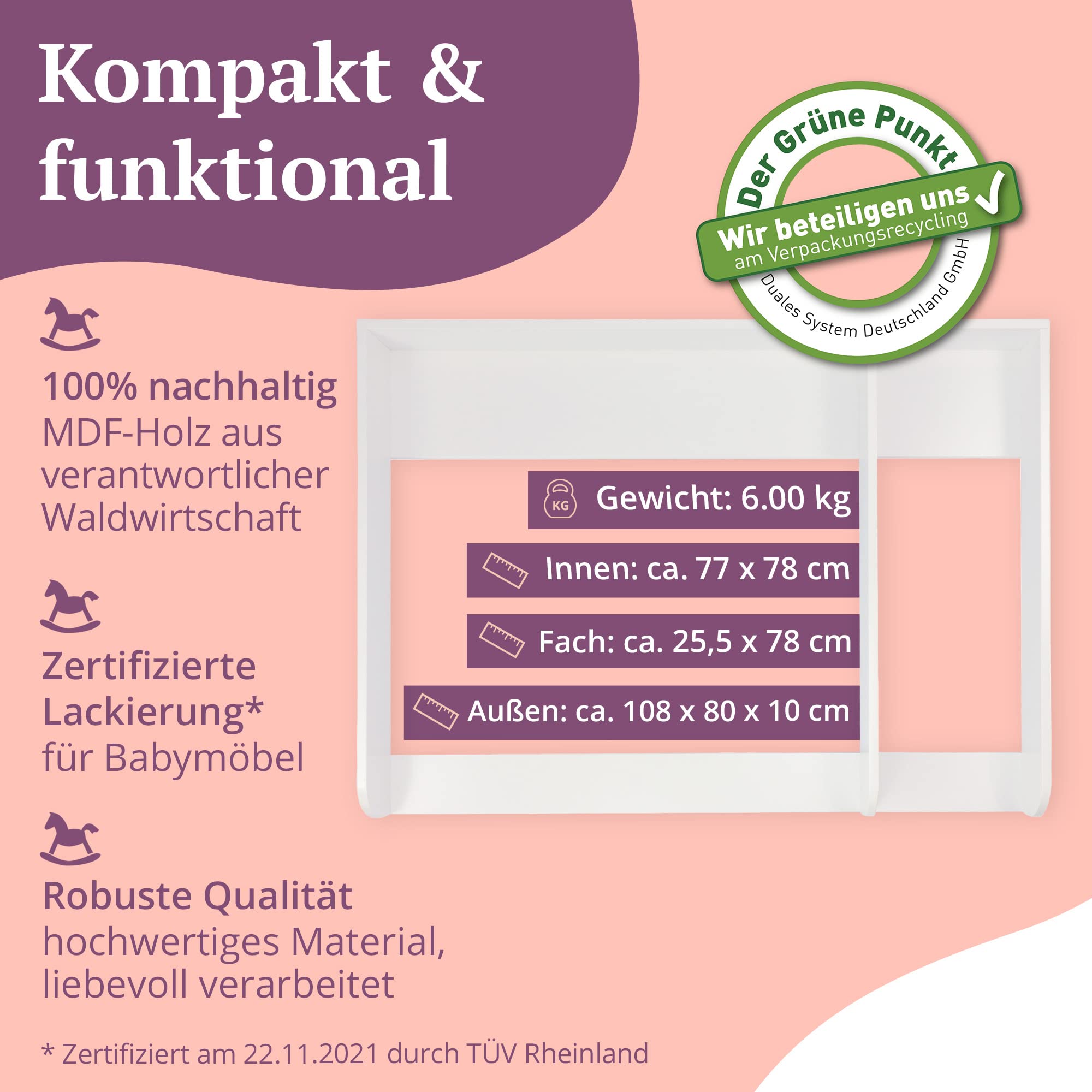 puckdaddy-kimi-xxl-wickelaufsatz-kompatibel-mit-ikea-hemnes-kommoden-u-108x80x10 image 3