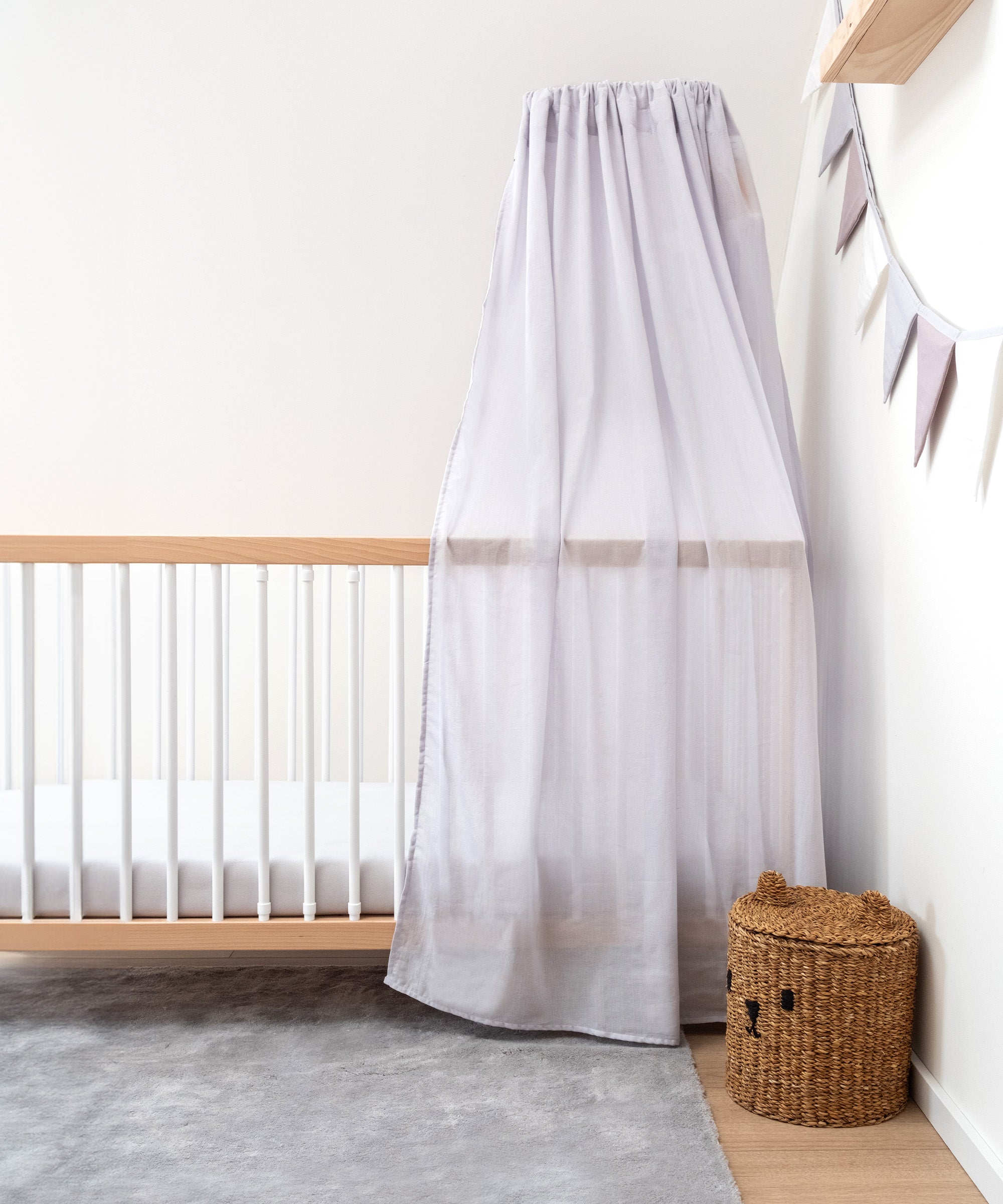 ehrenkind-baldachin-set-f-r-babybett-inkl-wimpelkette-luftdurchl-ssig-waschbar image 8
