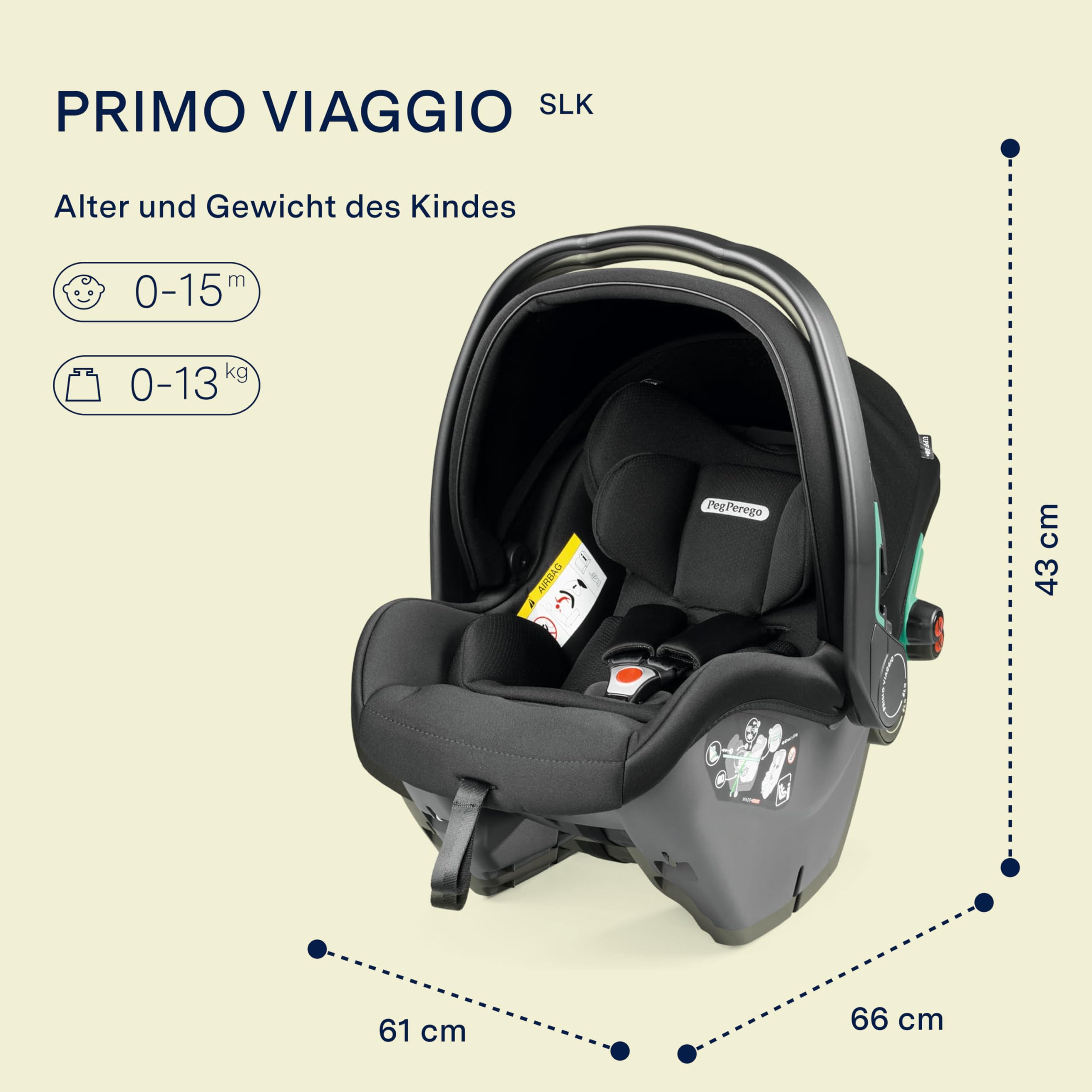 peg-perego-primo-viaggio-slk-i-size-babyschale-40-87-cm-0-15-monate-isofix-onyx- image 2