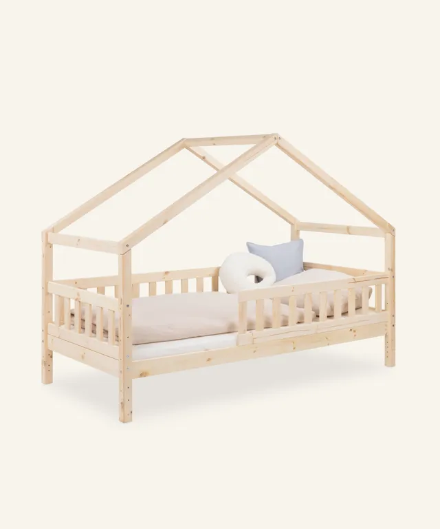 ehrenkind-panorama-hausbett-lille-aus-kiefer-gro-es-bodenbett-f-rs-kinderzimmer image 1