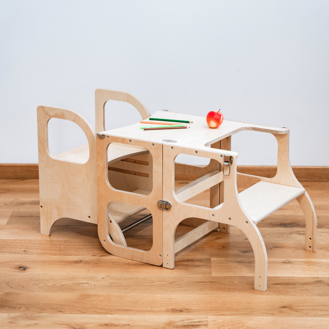 ette-tete-hilfsset-lernturm-step-n-fold-miimo-rutsch-und-kletterrampe-konvertier image 1