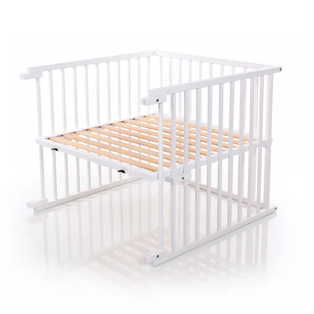 babybay-kinderbett-umbausatz-stufenlos-verstellbar-aus-massiver-buche-wei-lackie image 1