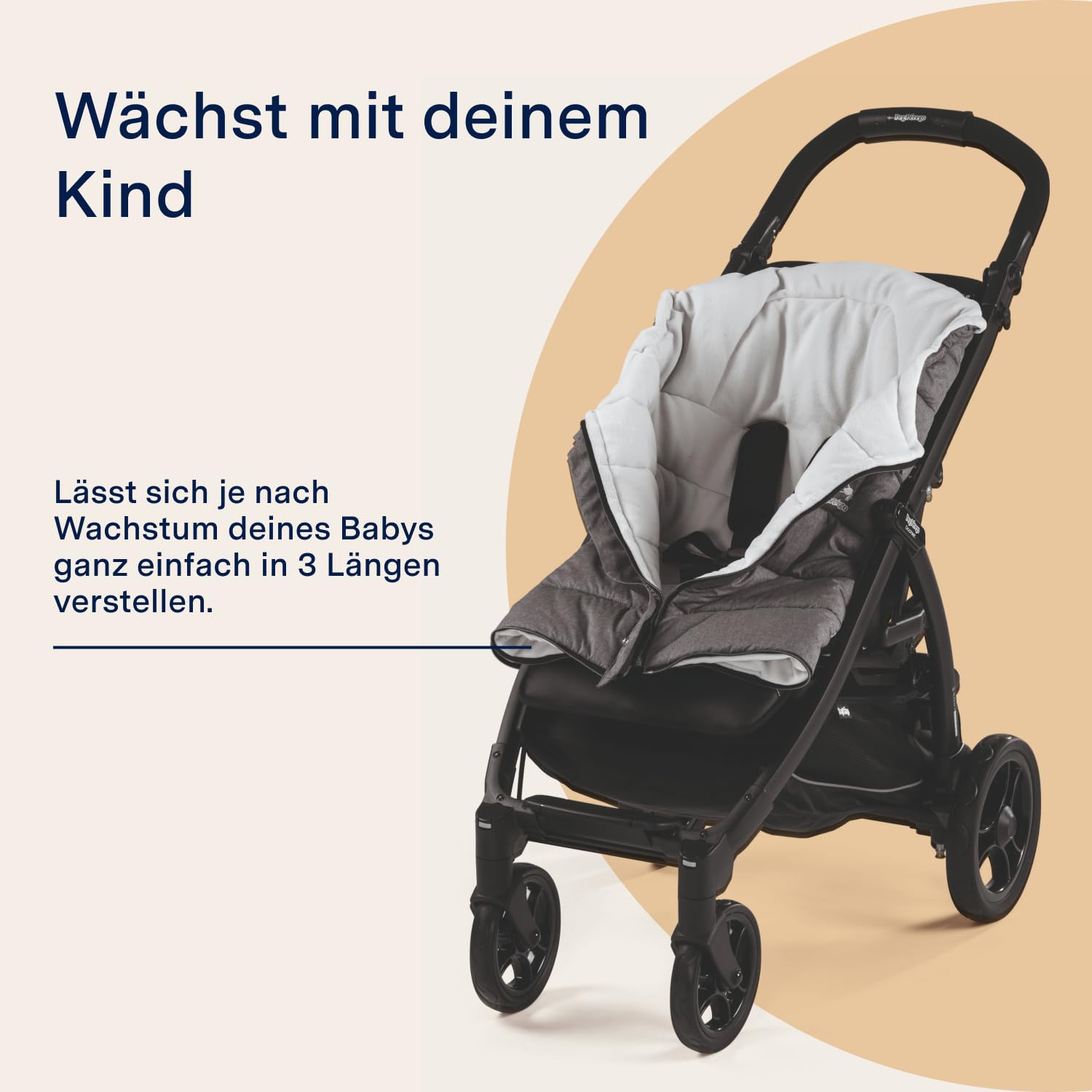 peg-perego-vario-fu-sack-universal-grau-3-fach-l-ngenverstellbar-auch-als-wickel image 4