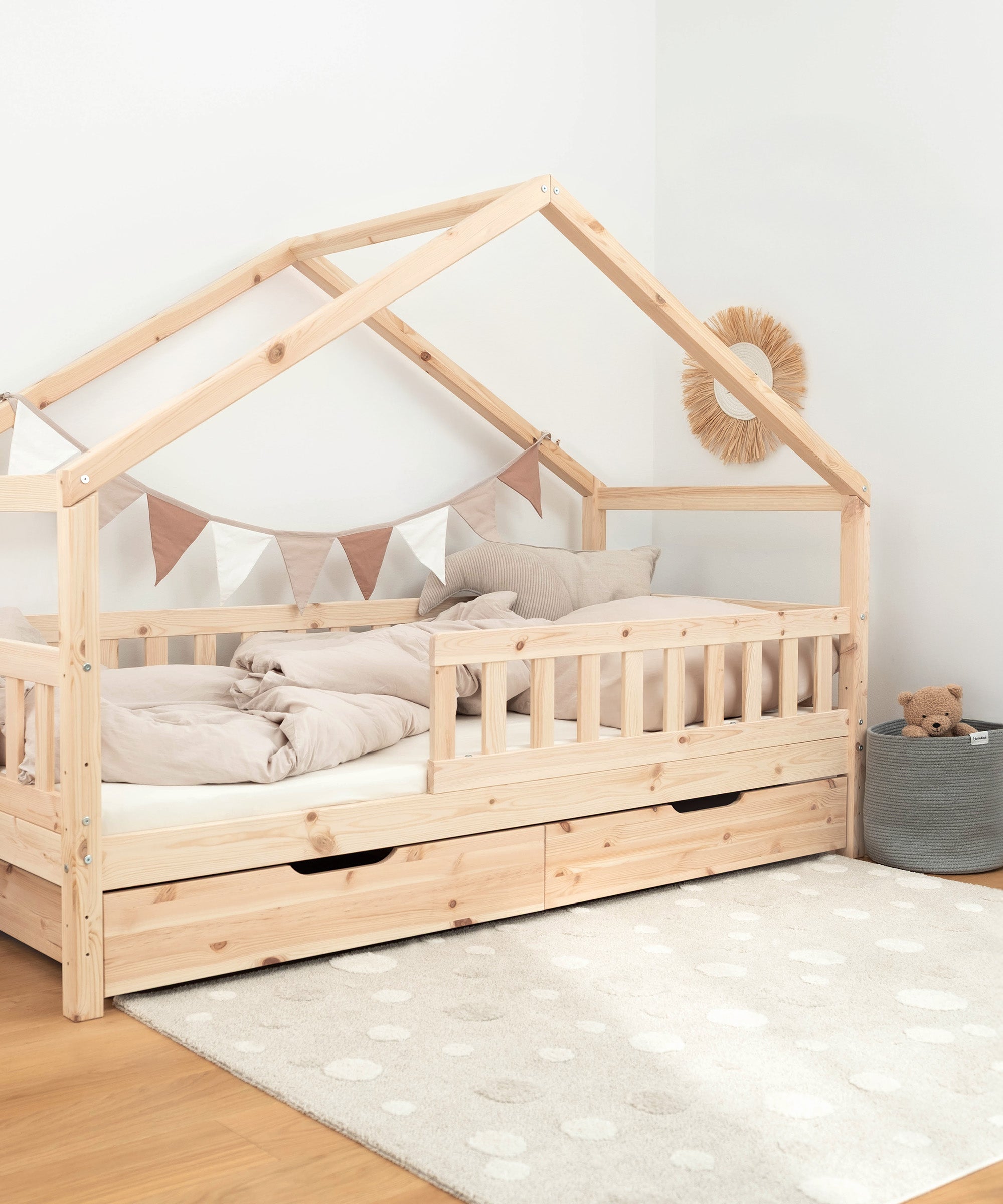 ehrenkind-panorama-hausbett-lille-kiefer-natur-2-in-1-kinderbett image 2