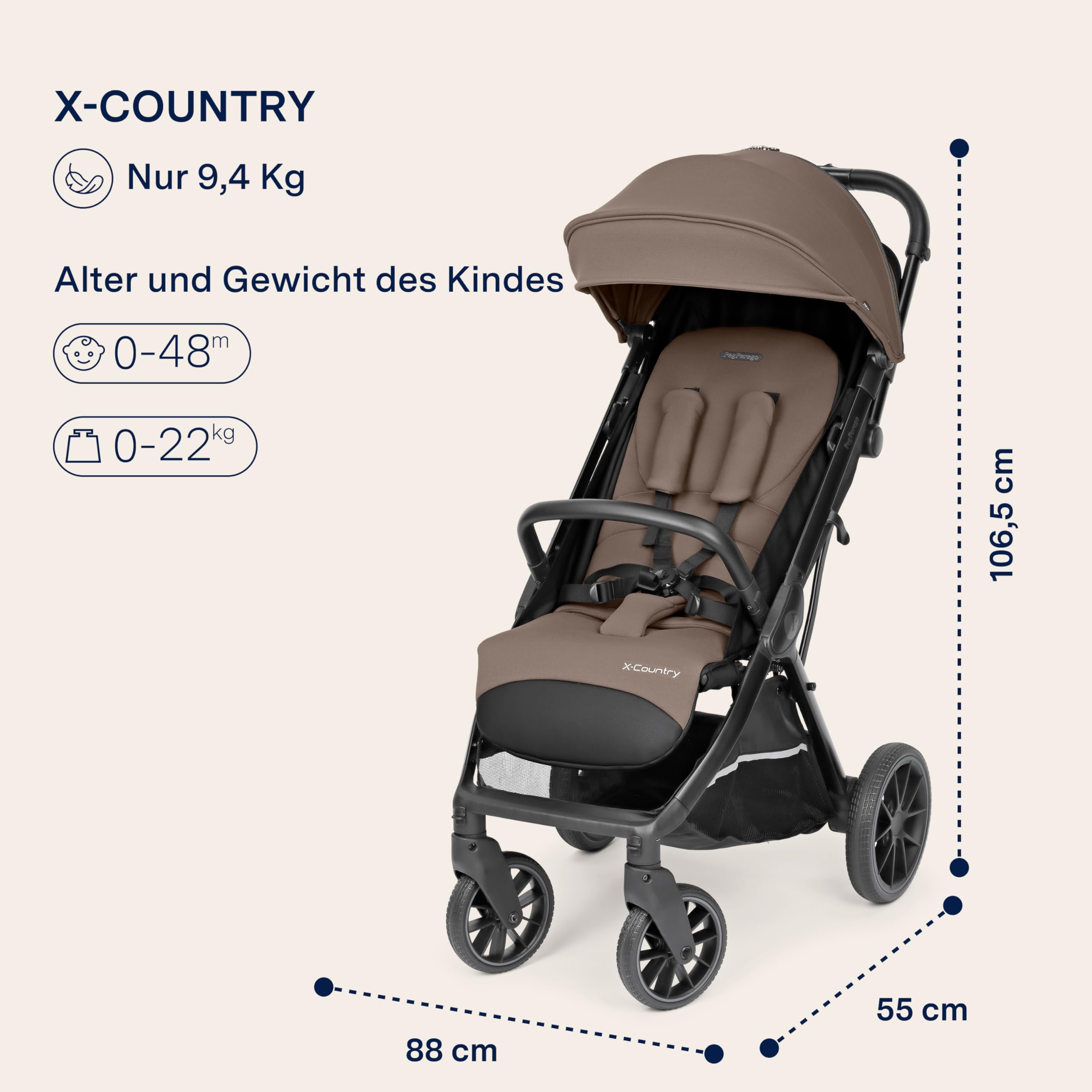 peg-x-country-leichter-off-road-gel-ndekinderwagen-inklusive-regenschutz-xl-all- image 2