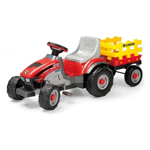 peg-perego-mini-traktor-mit-pedalen-f-r-kinder-ab-2-jahren-inklusive-anh-nger image 8