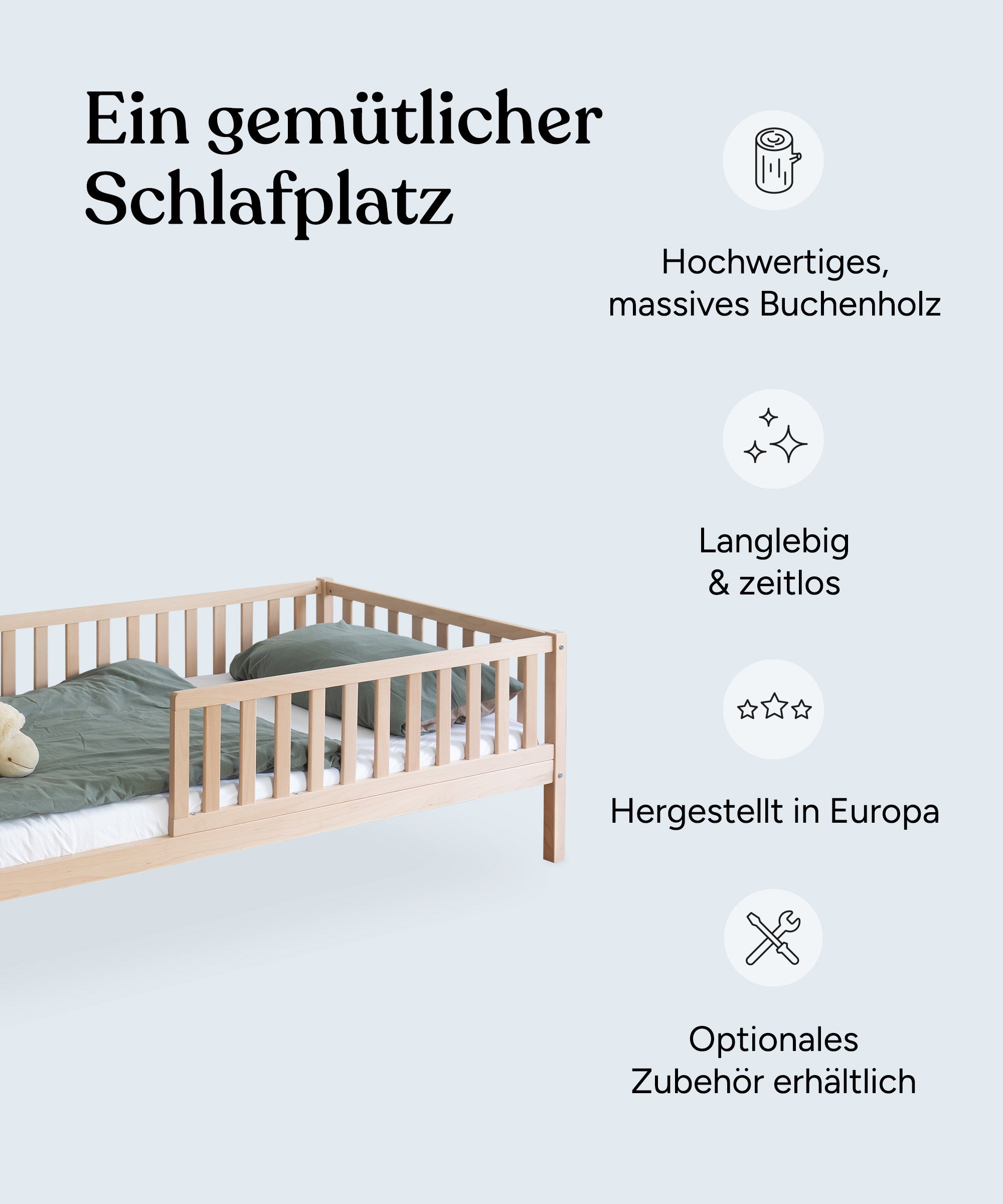 ehrenkind-kinderbett-livo-b-ware-buche-90-200-cm-teilvormontiert-speditionsversa image 4