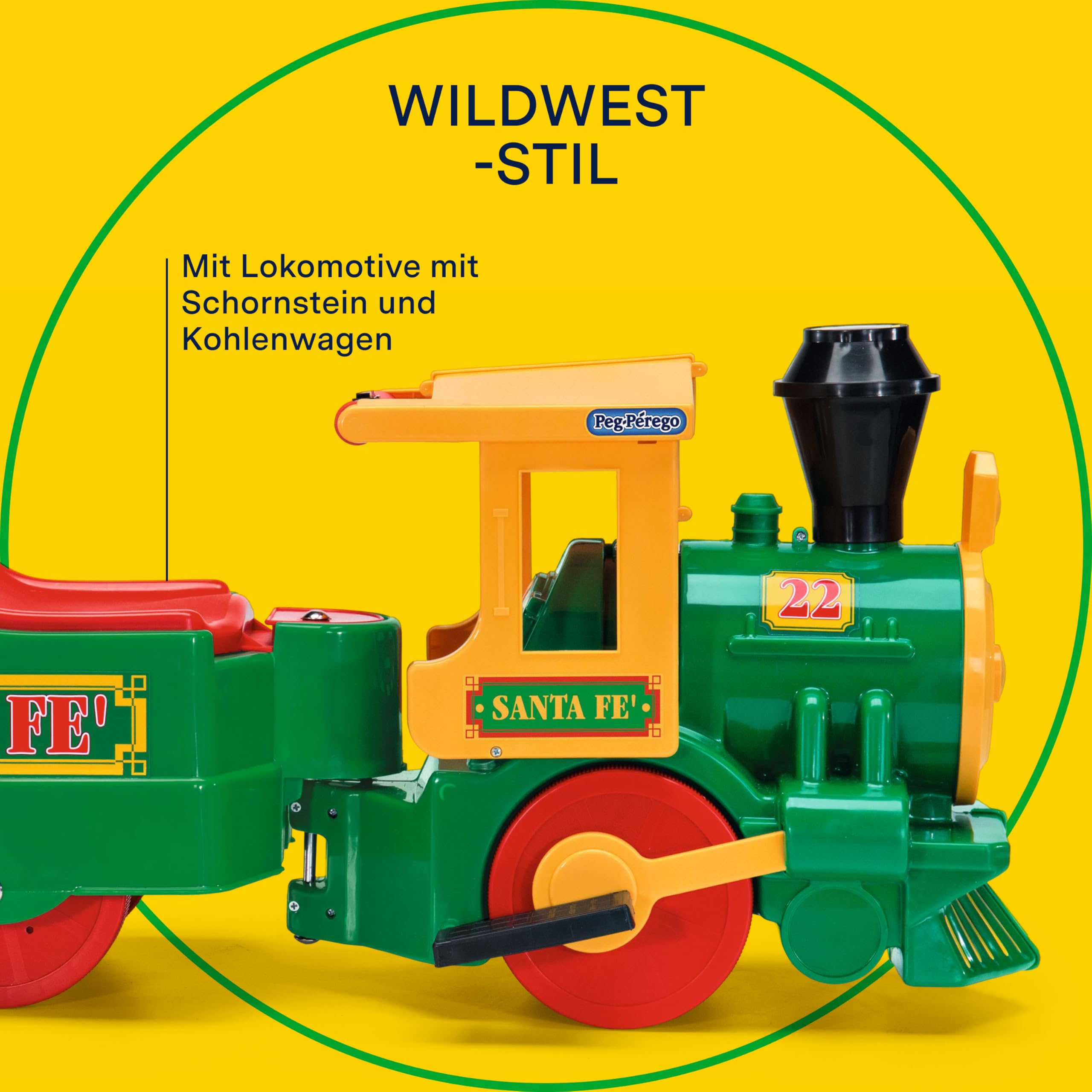 peg-perego-santa-f-train-elektrischer-zug-zum-draufsetzen-ab-2-jahren-12-kurvens image 3