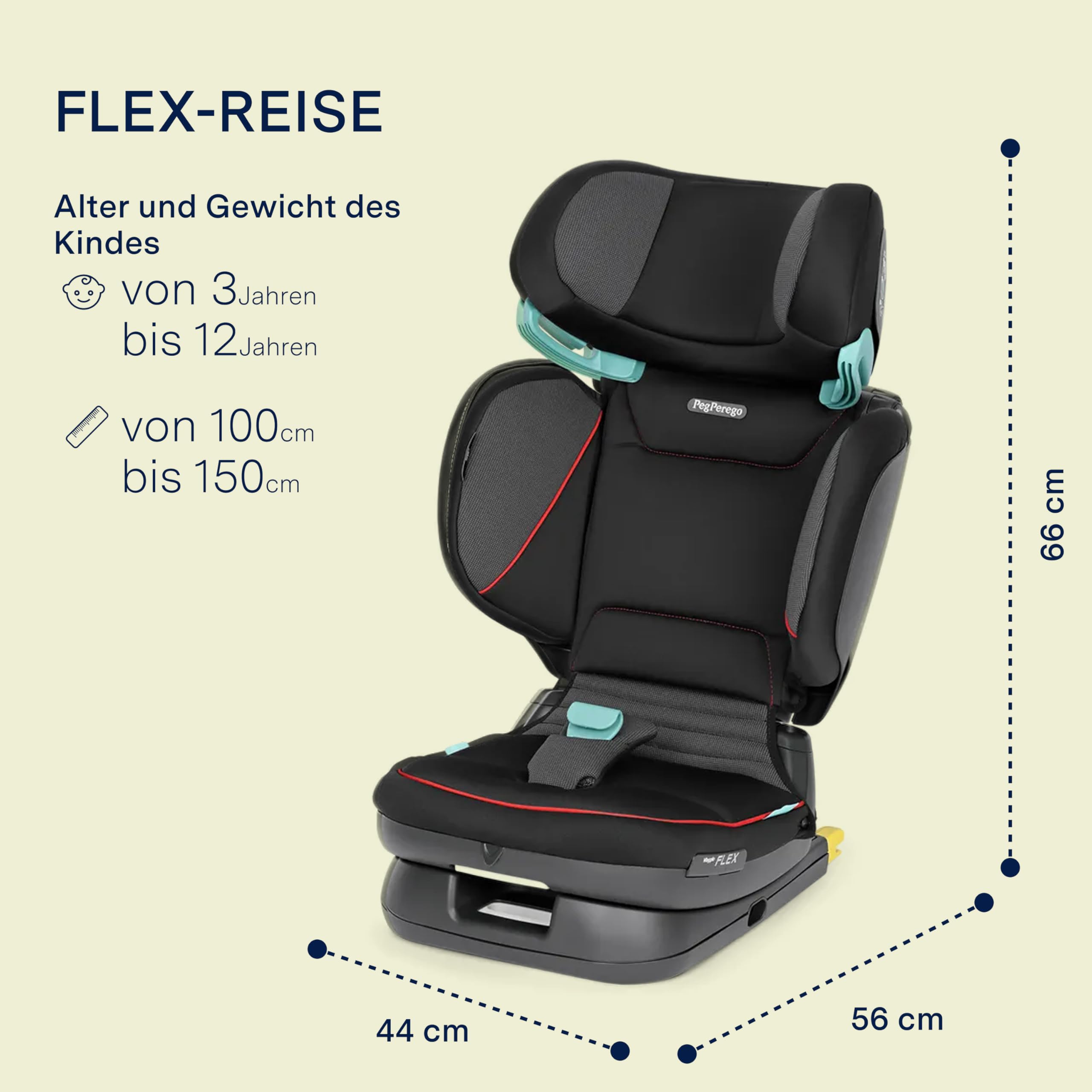 peg-perego-viaggio-flex-autositz-isofix-mit-i-size-ece-r129-03-4d-total-adjust-k-2 image 2