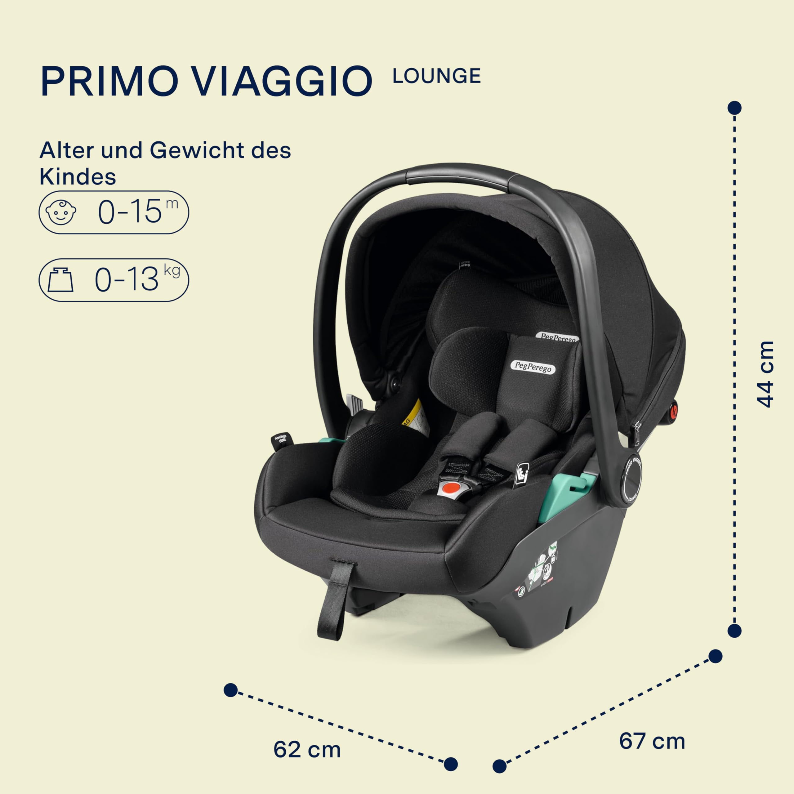 peg-perego-primo-viaggio-lounge-i-size-babyschale-40-87-cm-0-15-monate-isofix-on image 2