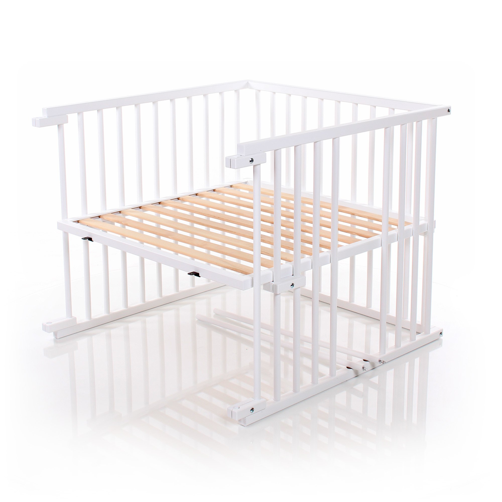 babybay-kinderbett-umbausatz-stufenlos-verstellbar-aus-massiver-buche-wei-lackie image 2
