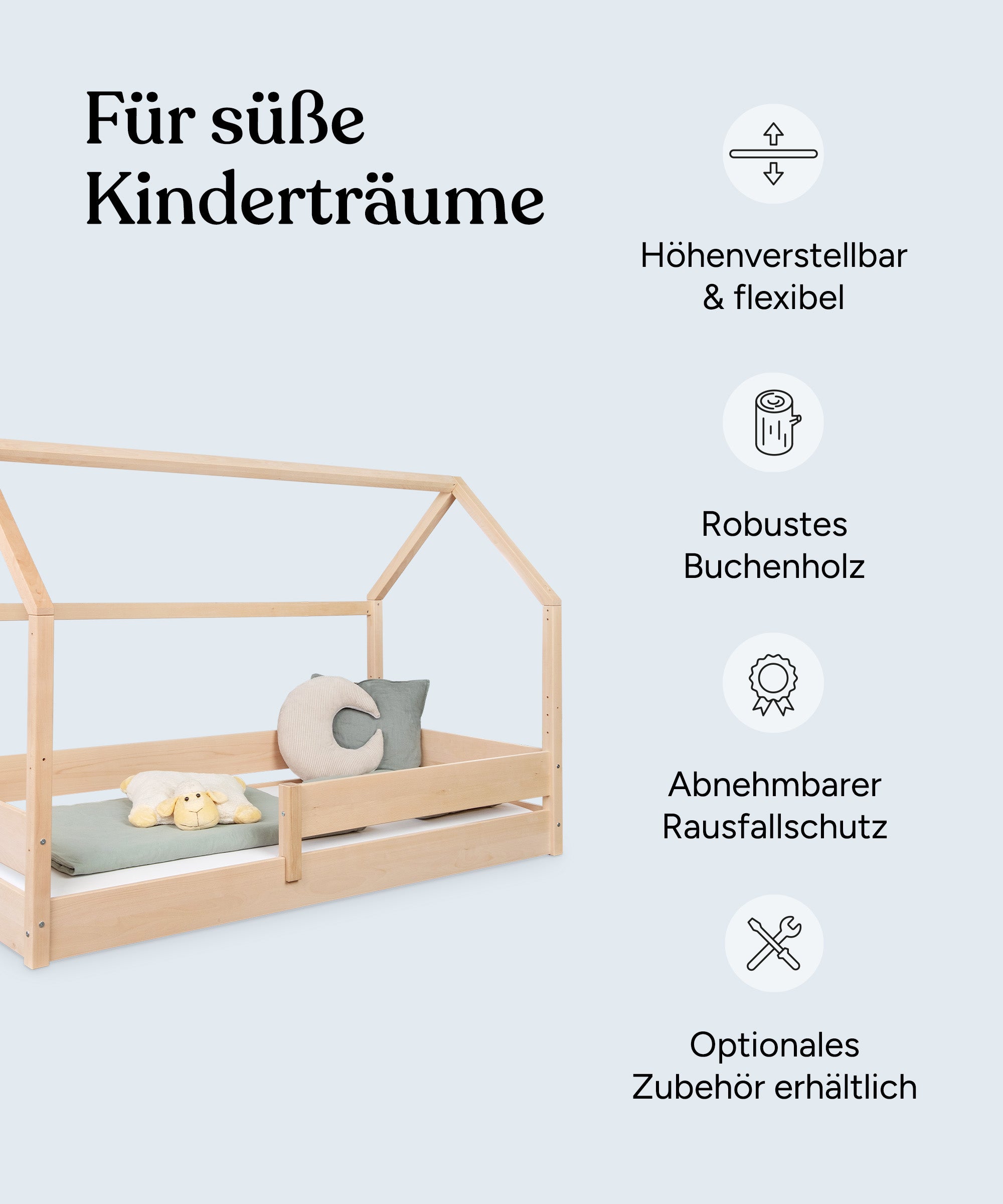 ehrenkind-hausbett-nova-b-ware-buche-wei-teilvormontiert-112-99-statt-349-90 image 3