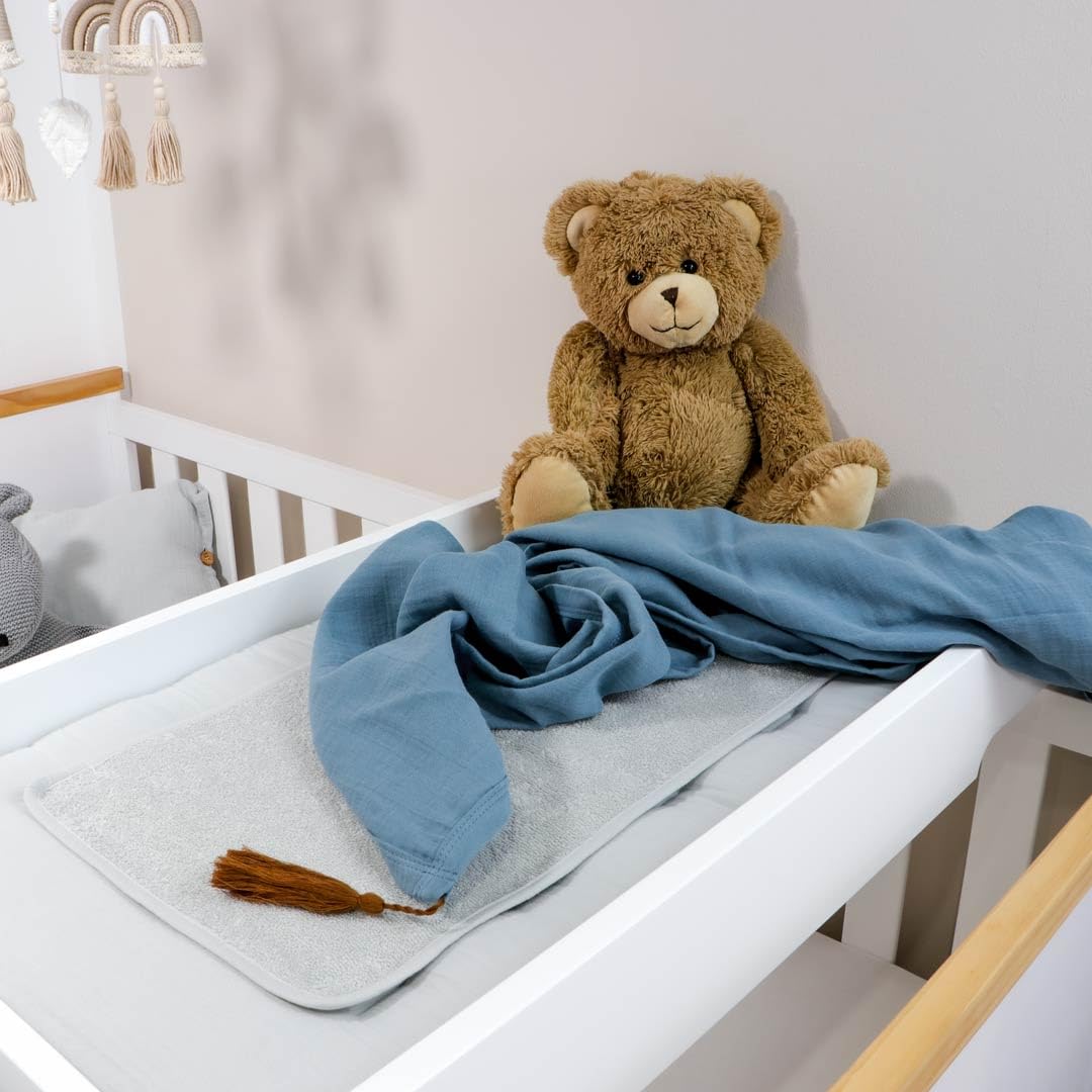 puckdaddy-kinderdecke-astrid-musselin-petrol-120x120-cm image 3