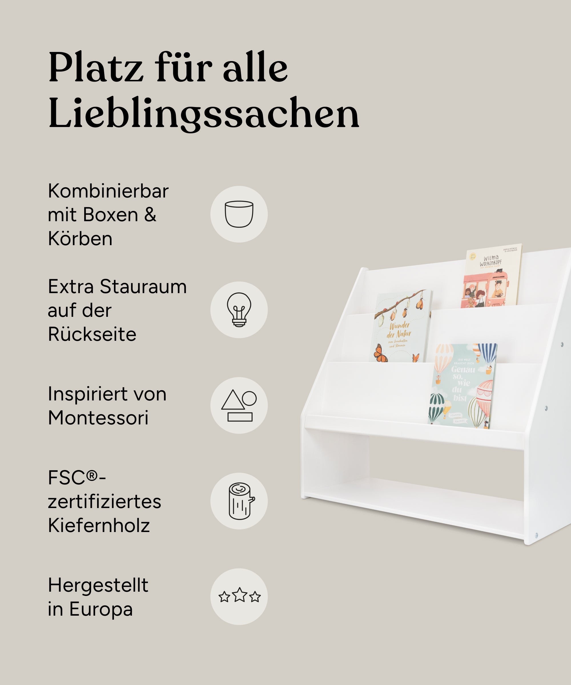 ehrenkind-b-cherregal-mit-stauraum-b-ware-kiefer image 3