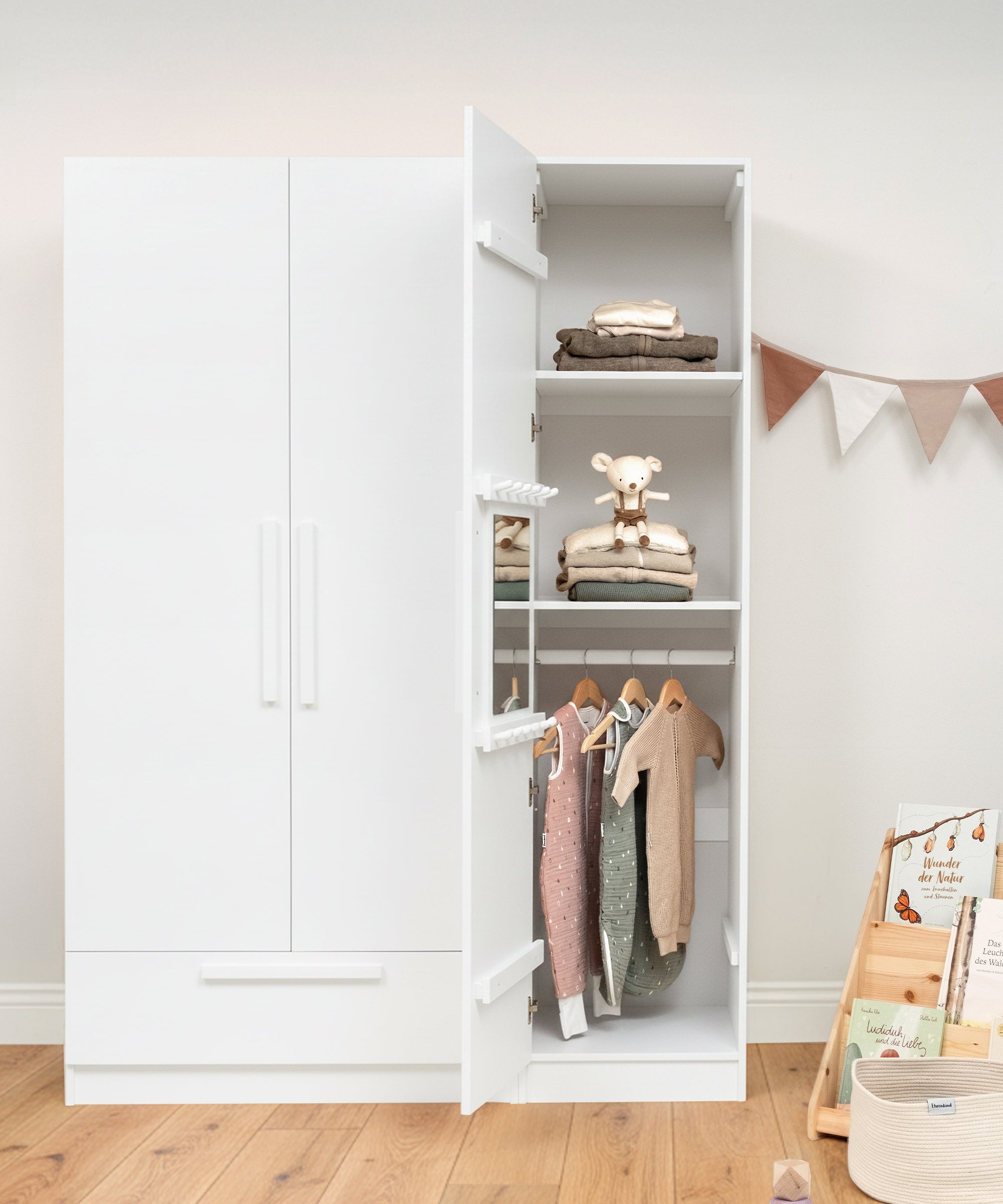 ehrenkind-linia-kleiderschrank-50-cm-aus-massivem-kieferholz-wei image 3
