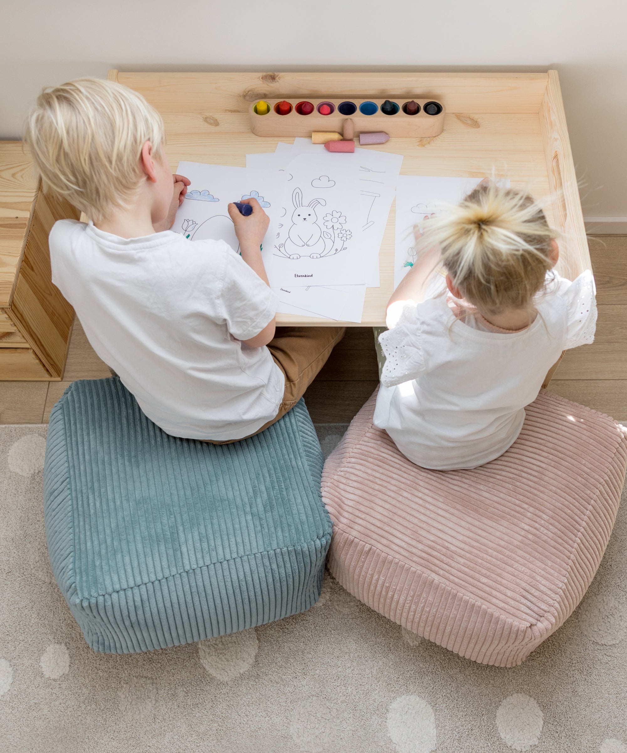 ehrenkind-sitzsack-pouf-eckig-aus-cord-formstabiler-hocker-f-rs-kinderzimmer image 4