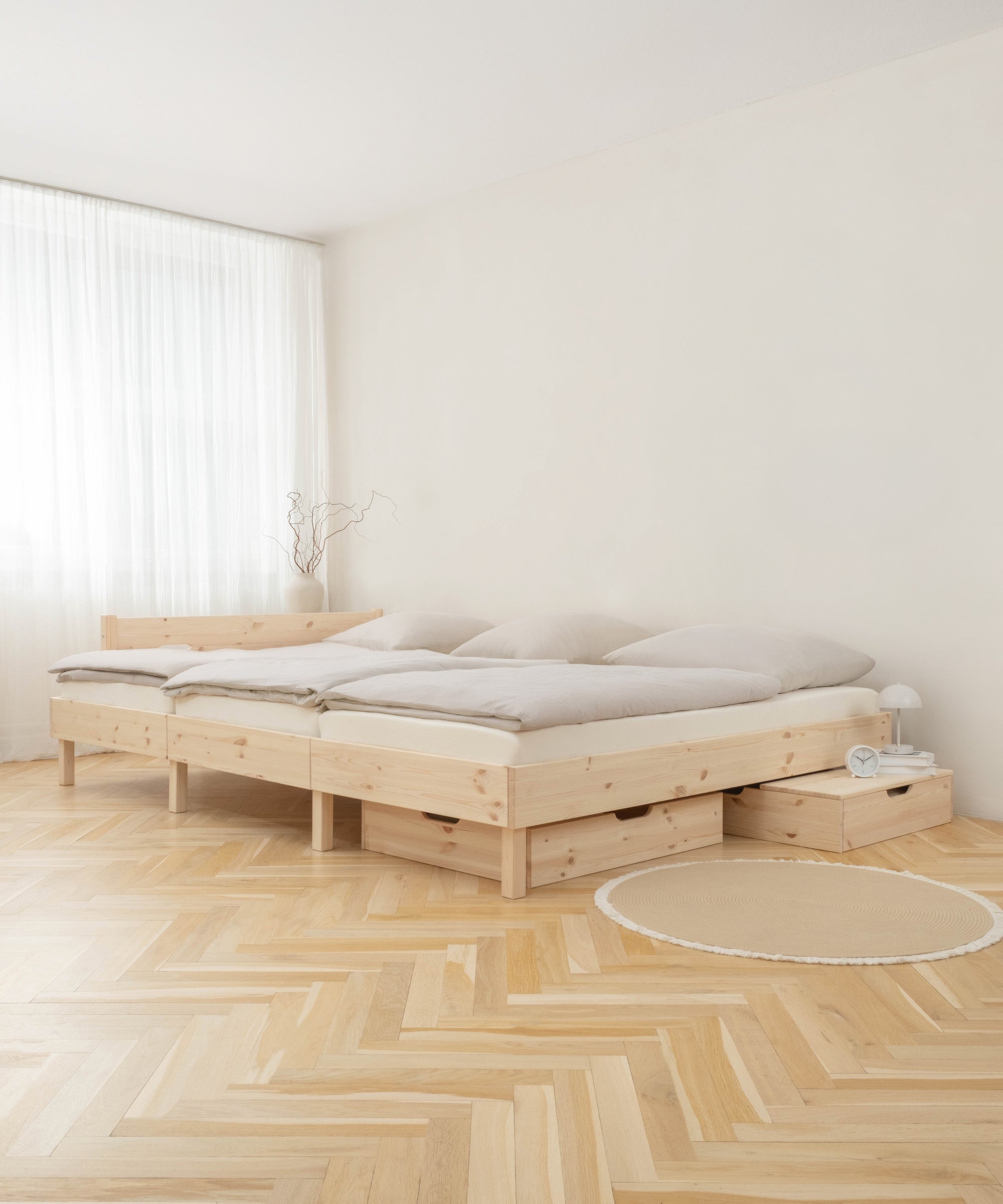 ehrenkind-familienbett-plano-kiefer-wei-360-200-cm-2-in-1-modular-119-80-statt-7 image 2