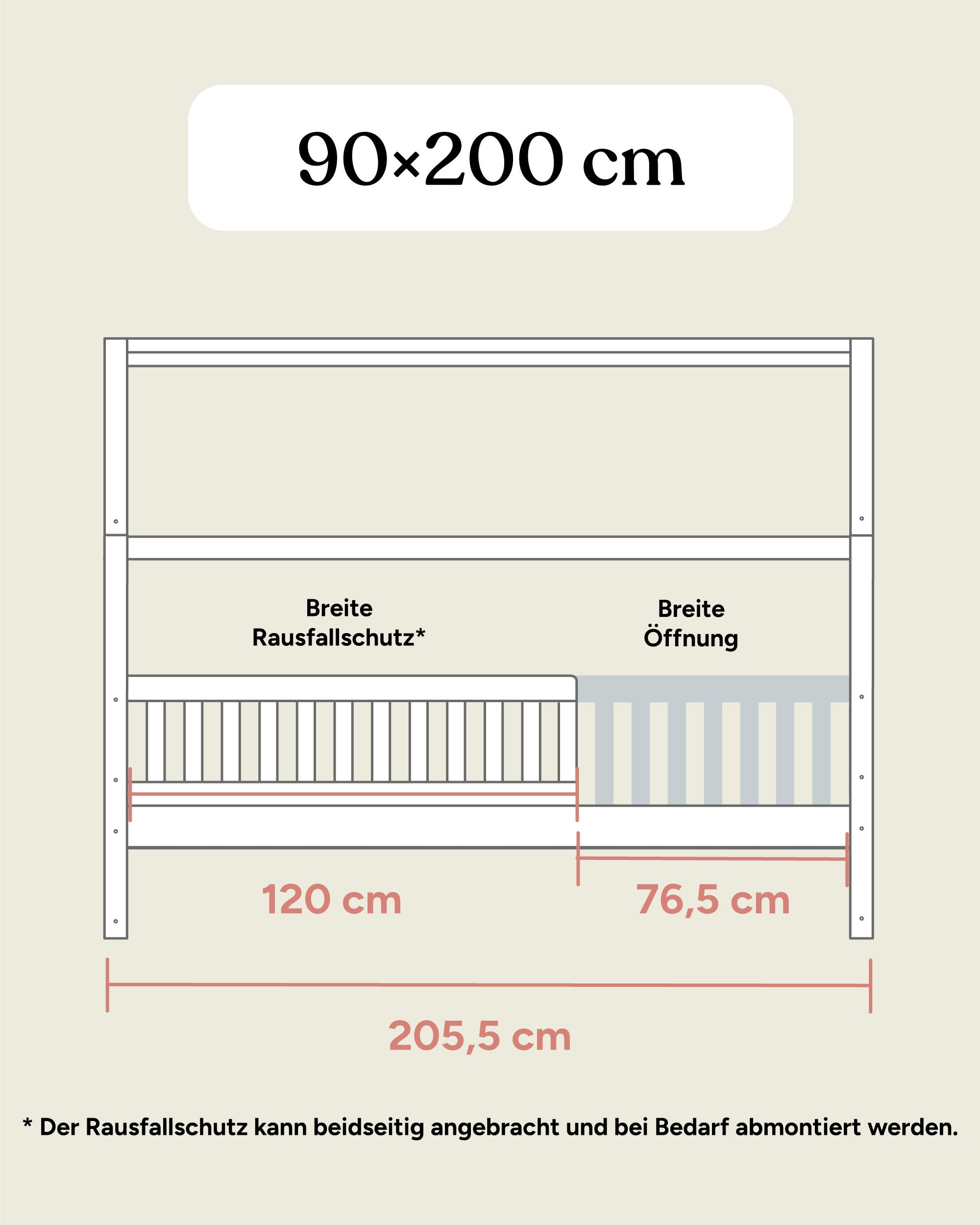ehrenkind-hausbett-livo-buche-natur-90-200-cm-2-in-1 image 4