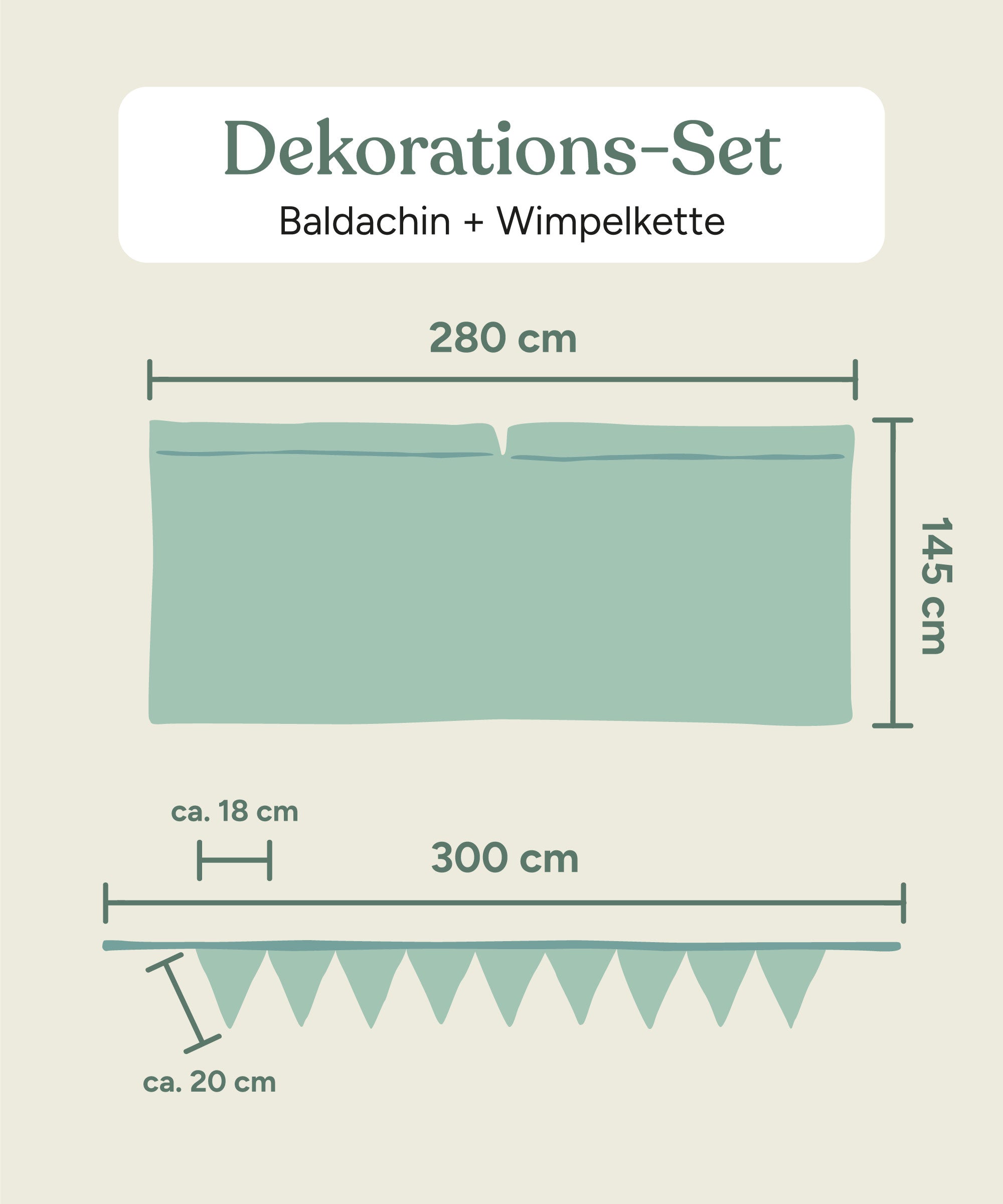 ehrenkind-baldachin-set-f-r-babybett-inkl-wimpelkette-luftdurchl-ssig-waschbar image 7