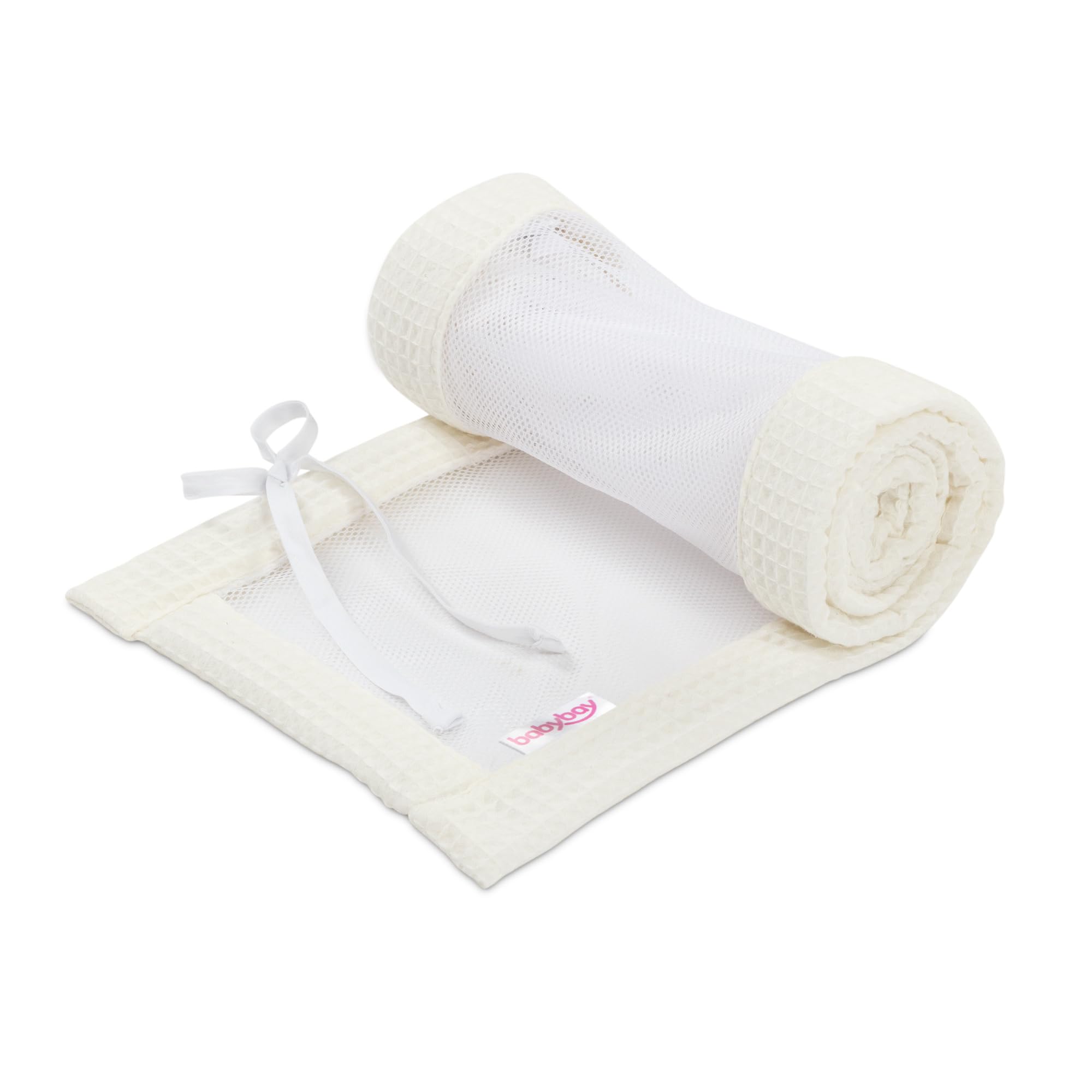 babybay-nestchen-mesh-waffelpiqu-passend-f-r-modell-original-ivory-atmungsaktiv- image 1