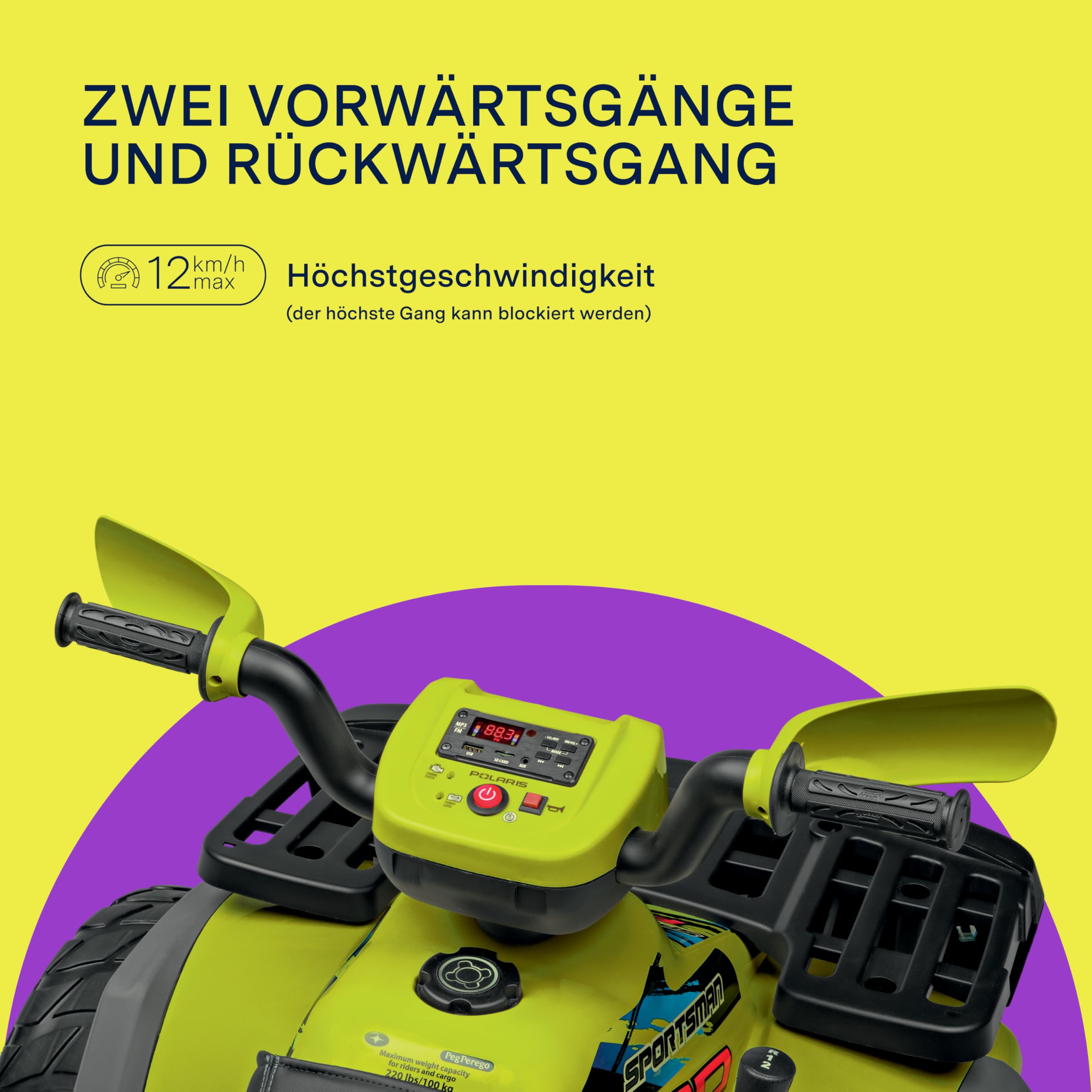 peg-perego-polaris-sportsman-pro-citrus-elektroquad-mit-24v-akku-2x-420w-motoren image 5