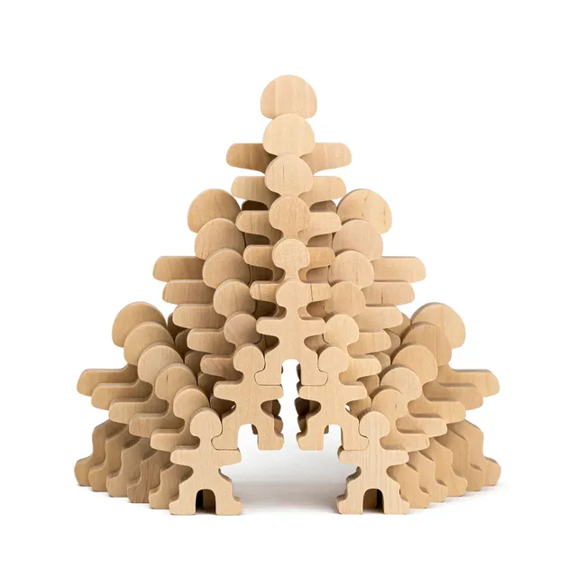 ette-tete-flockmen-familienset-30-holzfiguren-aus-naturholz-f-r-montessori-spiel image 1