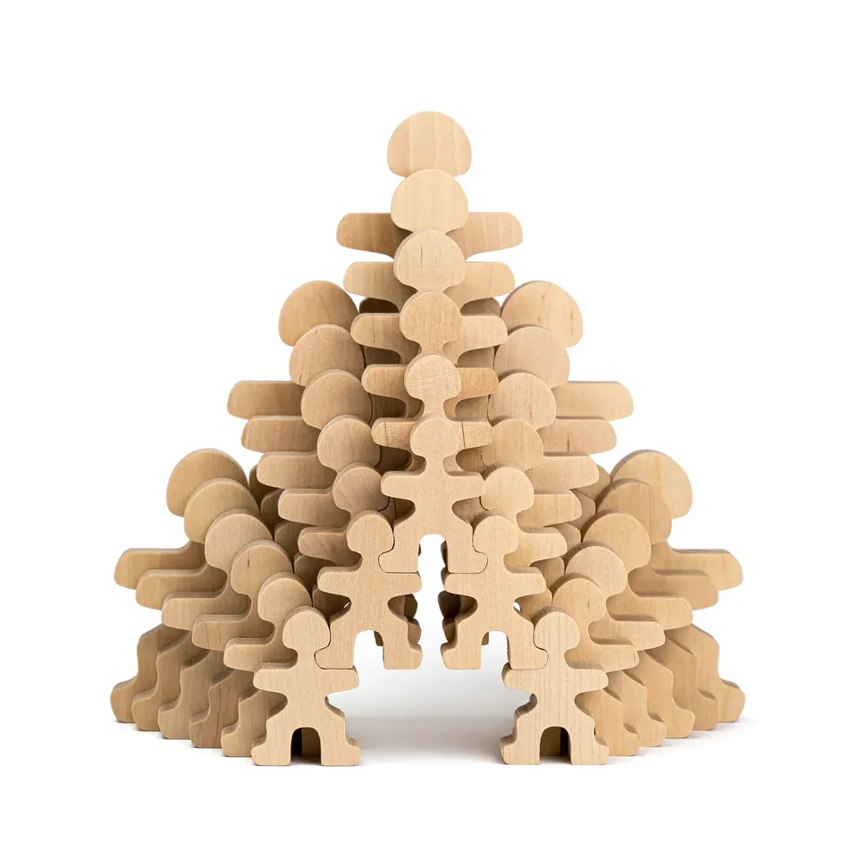 ette-tete-flockmen-familienset-30-holzfiguren-aus-naturholz-f-r-montessori-spiel image 1