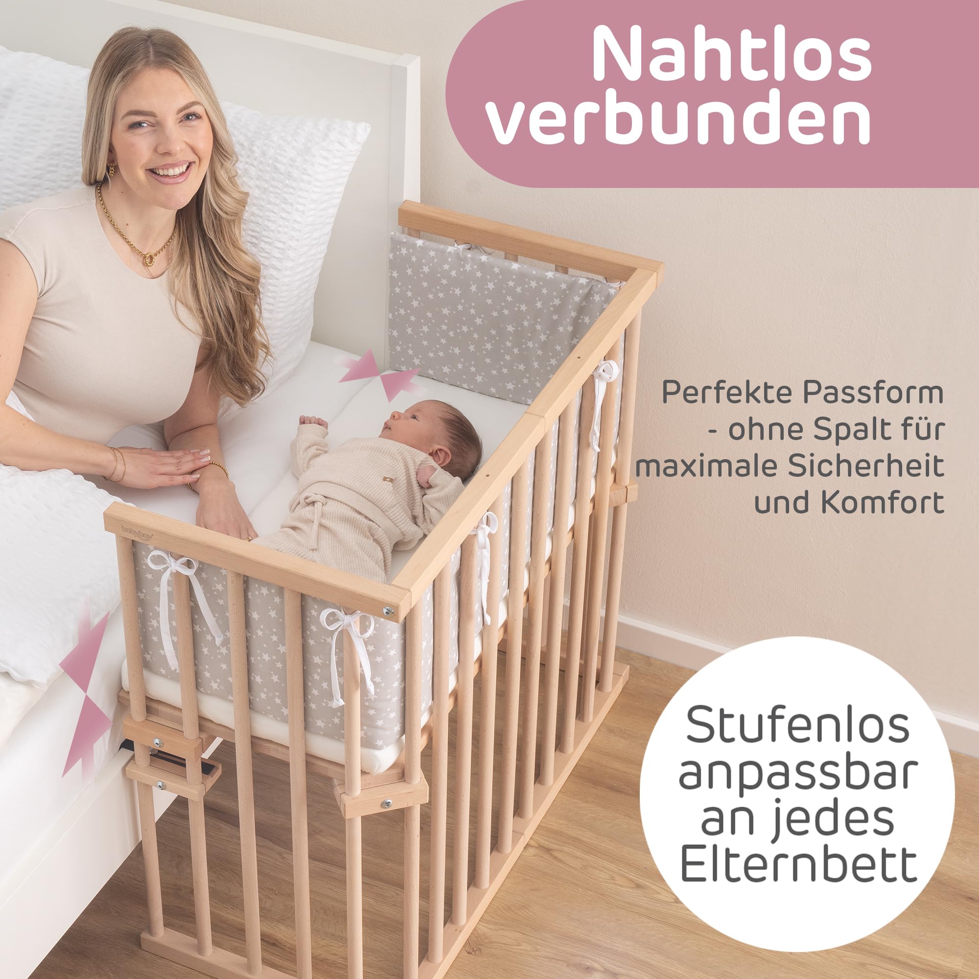 babybay-midi-beistellbett-natur-unbehandelt-mit-matratze-gitter-und-rollen image 2