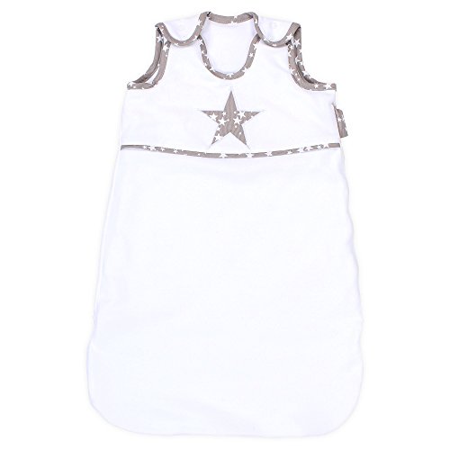 babybay-schlafsack-organic-cotton-wei-mit-stern-applikation-taupe-l-ngenverstell image 3