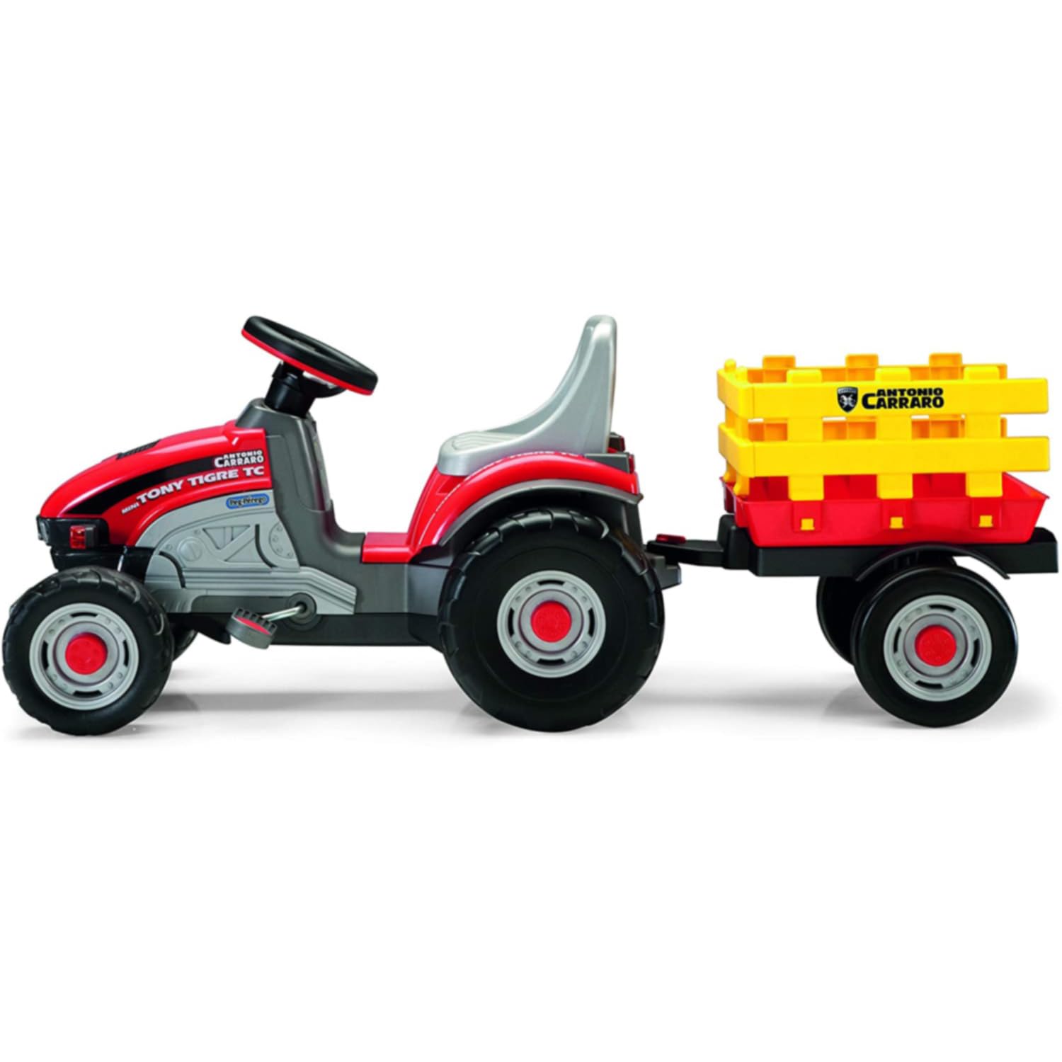 peg-perego-mini-traktor-mit-pedalen-f-r-kinder-ab-2-jahren-inklusive-anh-nger image 6