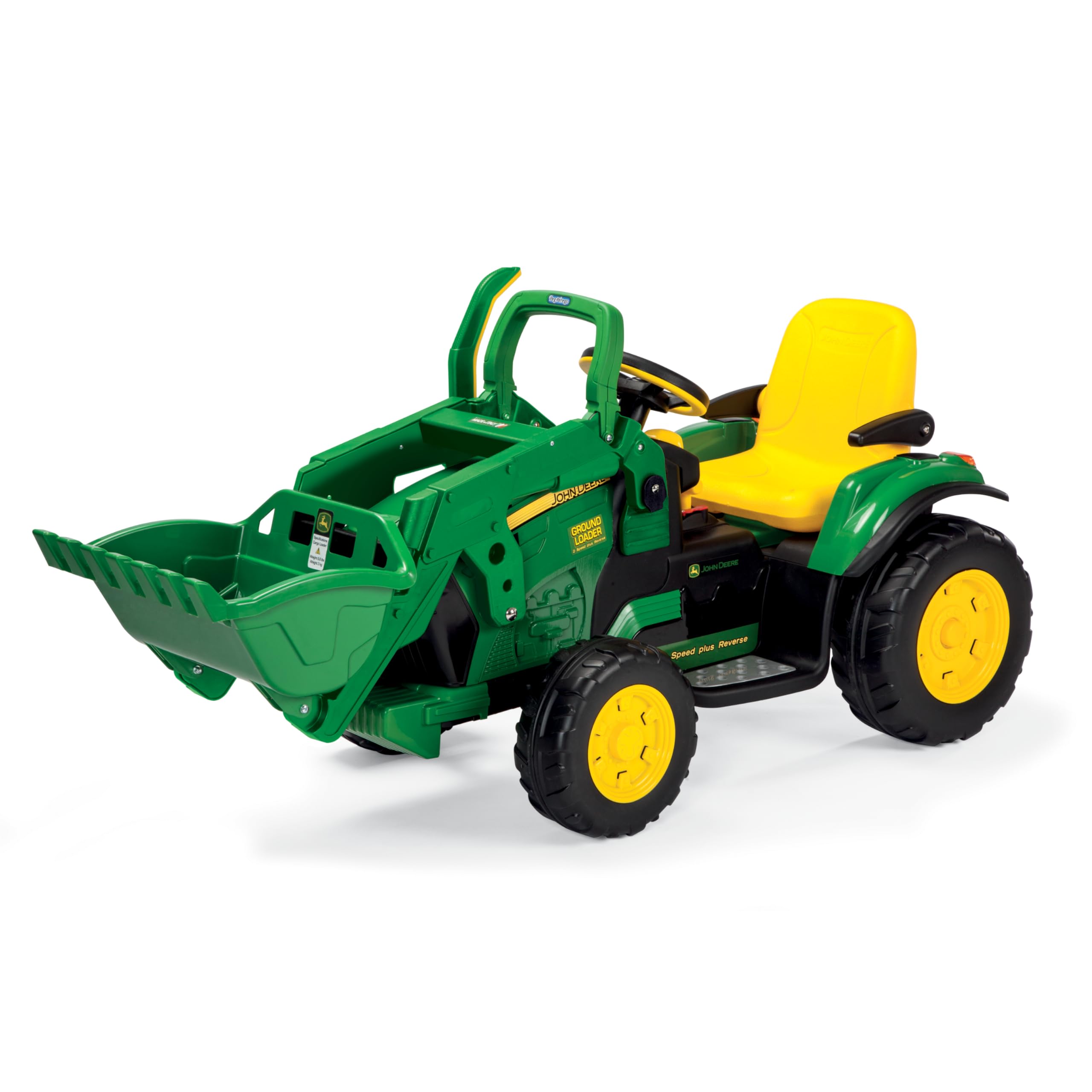 peg-perego-john-deere-baggerlader-elektrisches-kinderfahrzeug-mit-12v-akku-gelb- image 1