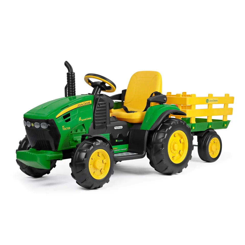 peg-perego-john-deere-rc-traktor-elektrischer-aufsitz-traktor-mit-fernsteuerung- image 1