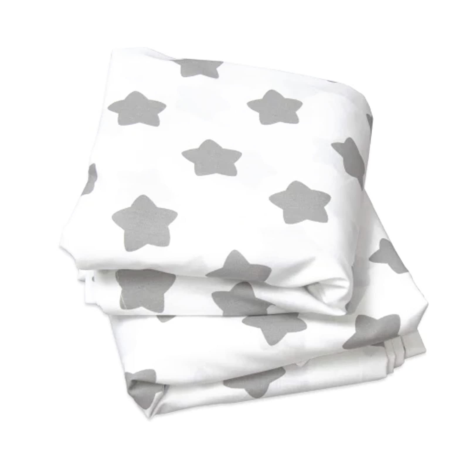 puckdaddy-hausbett-vorhang-freya-wei-sterne-design-2-teilig-100-baumwolle image 1