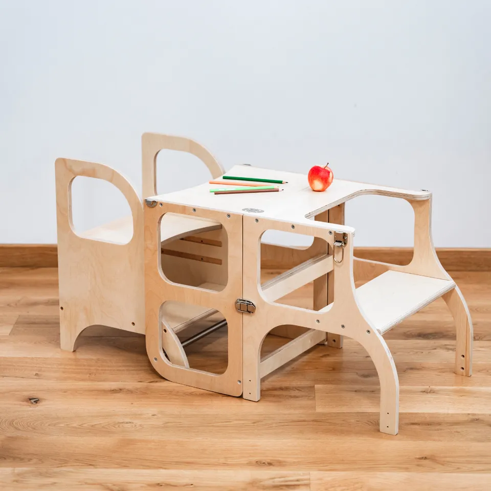 ette-tete-hilfsset-lernturm-step-n-fold-miimo-rutsch-und-kletterrampe-konvertier image 1