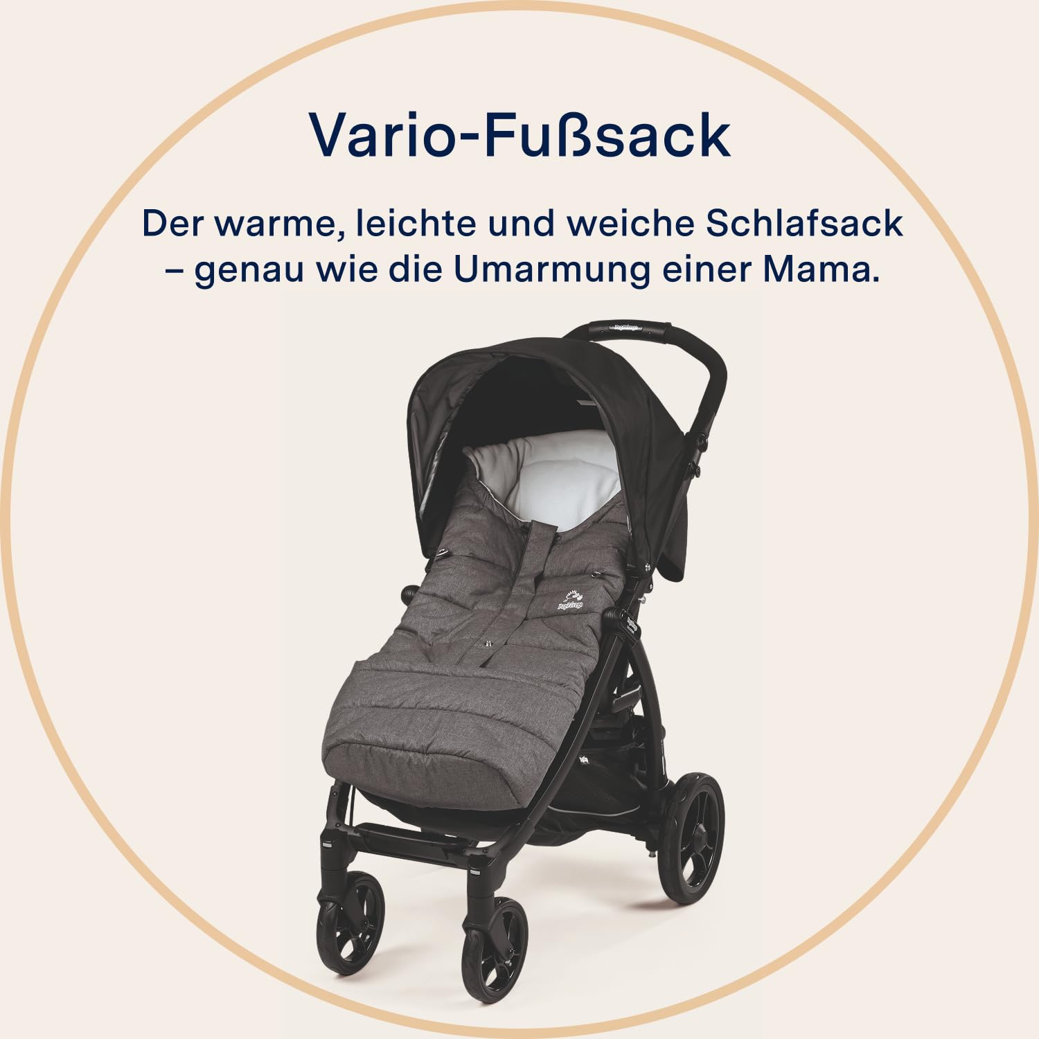 peg-perego-vario-fu-sack-universal-grau-3-fach-l-ngenverstellbar-auch-als-wickel image 2