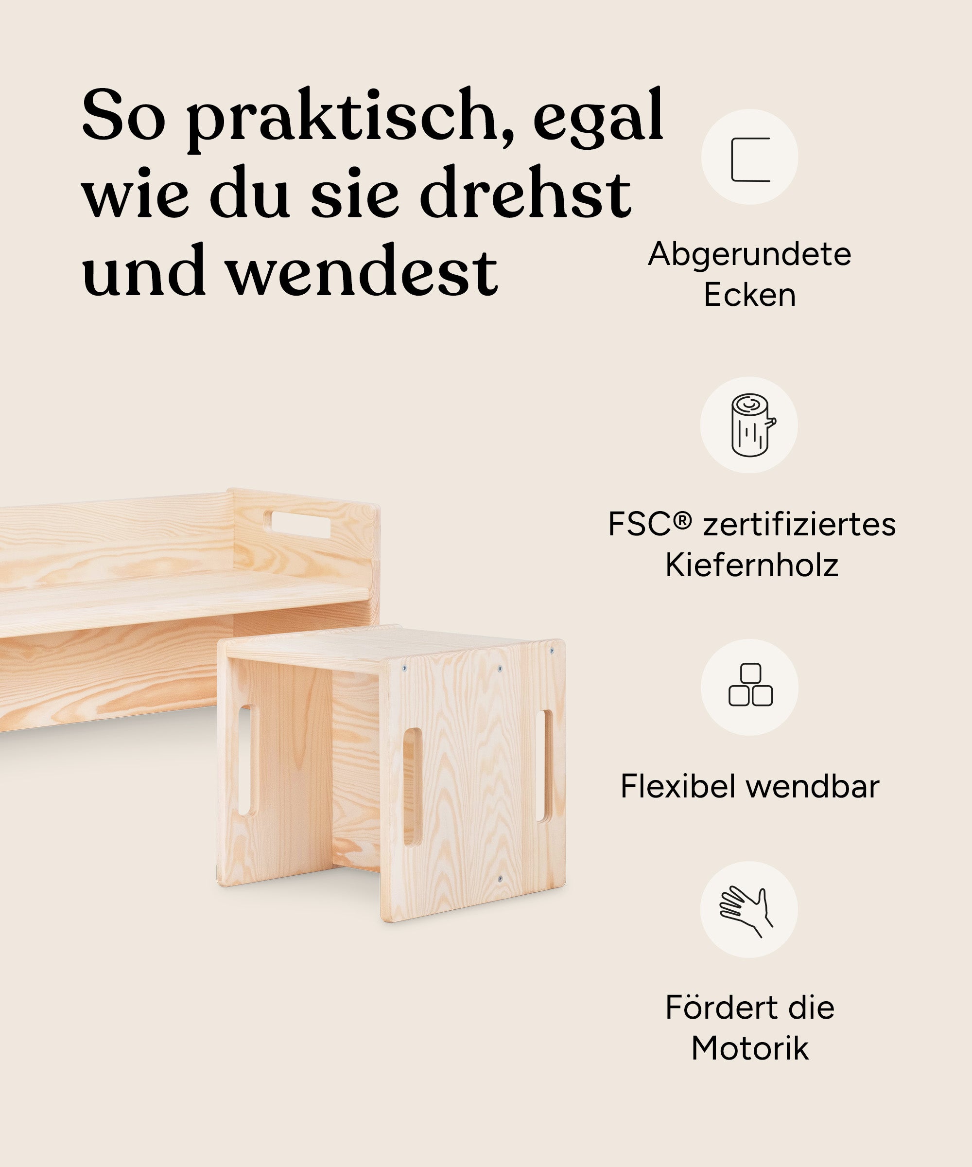 ehrenkind-bank-b-ware-aus-kiefer-teilmontiert image 3