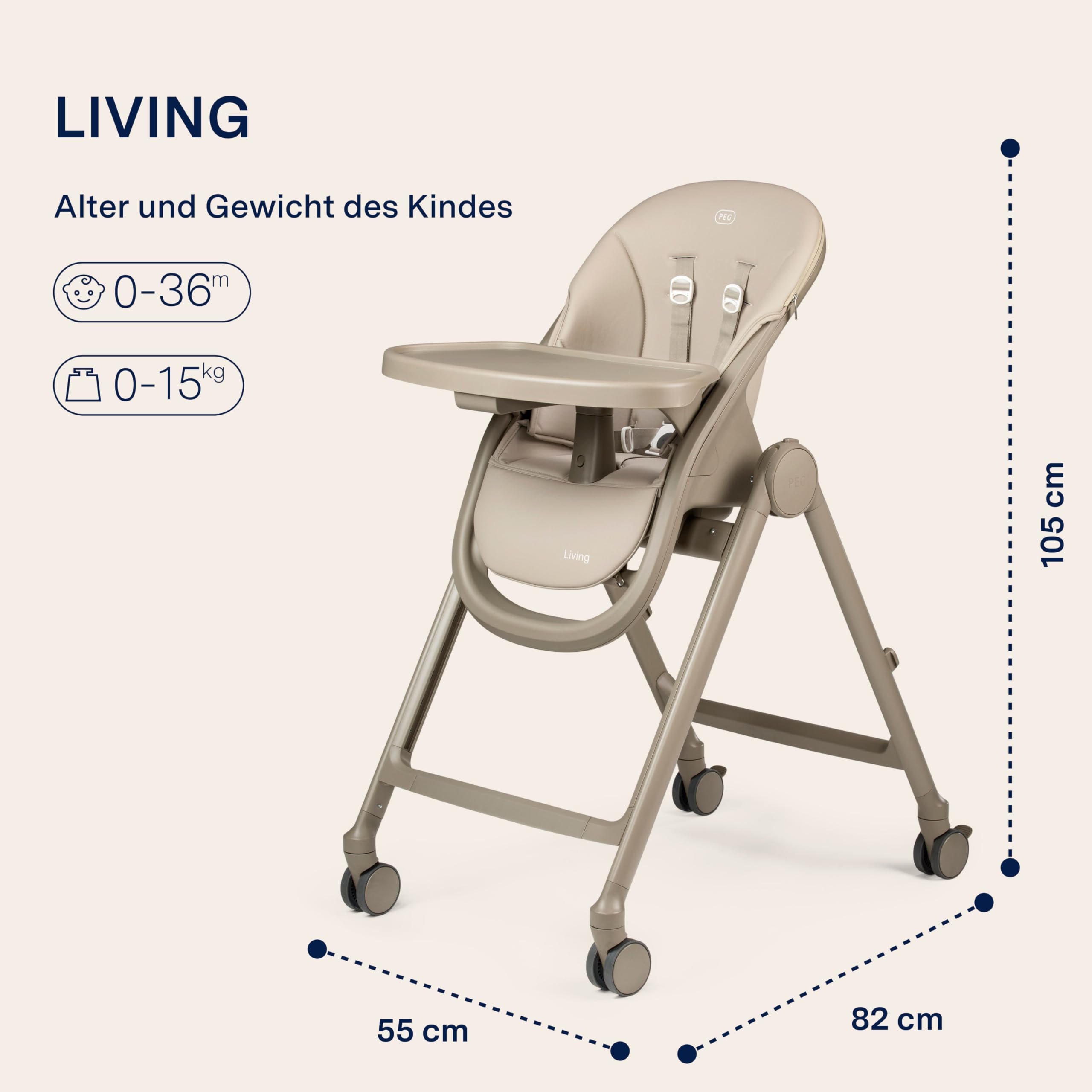 peg-perego-peg-living-hochstuhl-ab-geburt-liegefunktion-h-henverstellbar-doppelt image 2