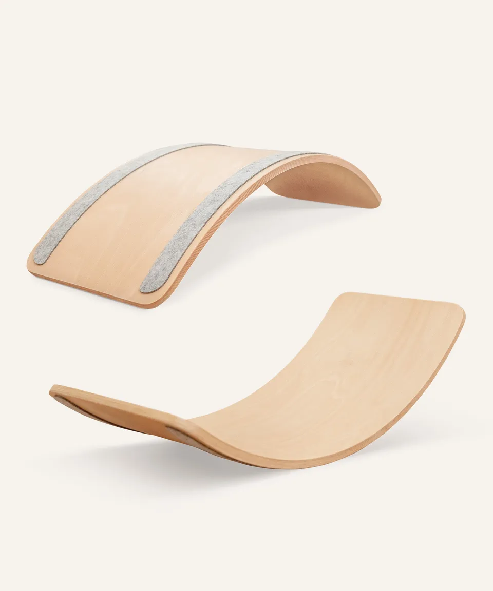 ehrenkind-balanceboard-b-ware-aus-buche-montessori-balancebrett-ohne-filzstreife image 1
