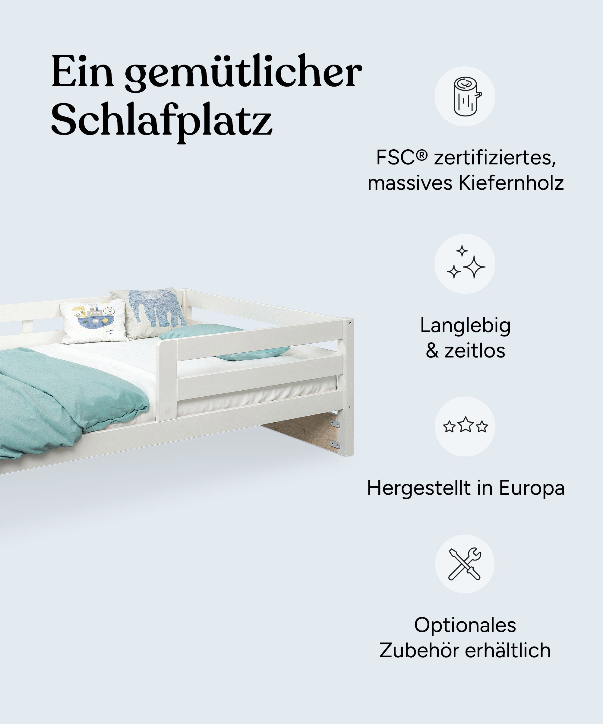 ehrenkind-kinderbett-sona-kiefer-wei-fsc-zertifiziert-mit-rausfallschutz image 3