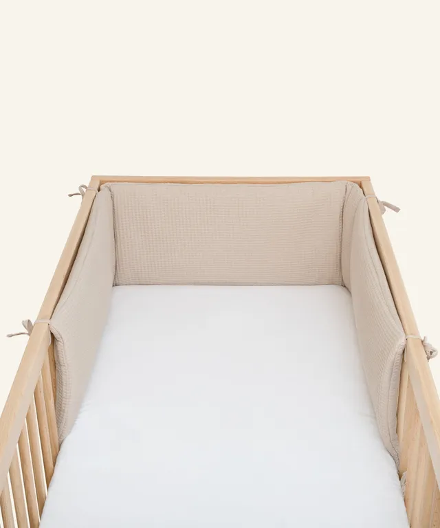 ehrenkind-bettumrandung-f-rs-babybett-waffelpiqu-aus-bio-baumwolle image 1