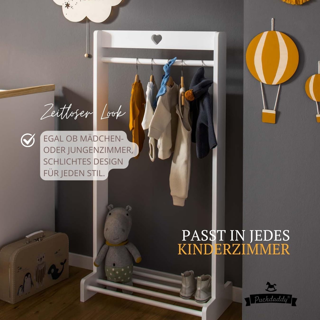 puckdaddy-montessori-kindergarderobe-svetje-wei-mit-ablage-und-stange image 5