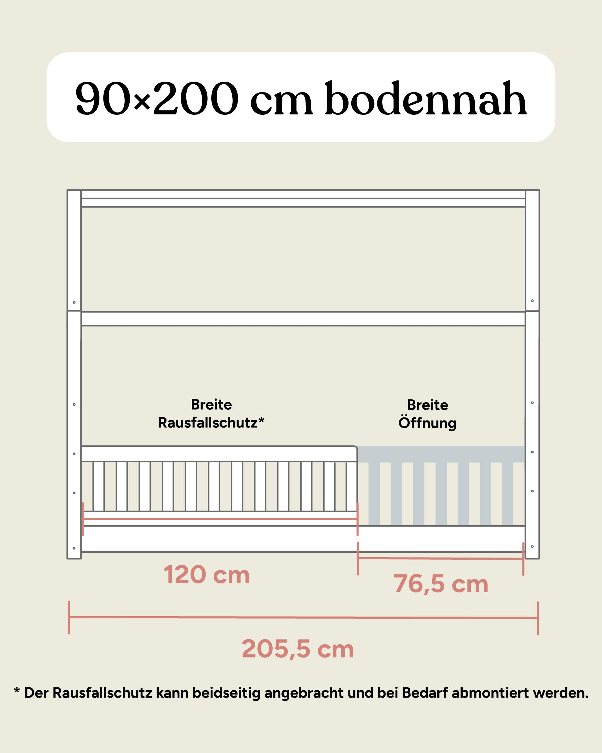 ehrenkind-hausbett-livo-buche-natur-90-200-cm-2-in-1 image 6