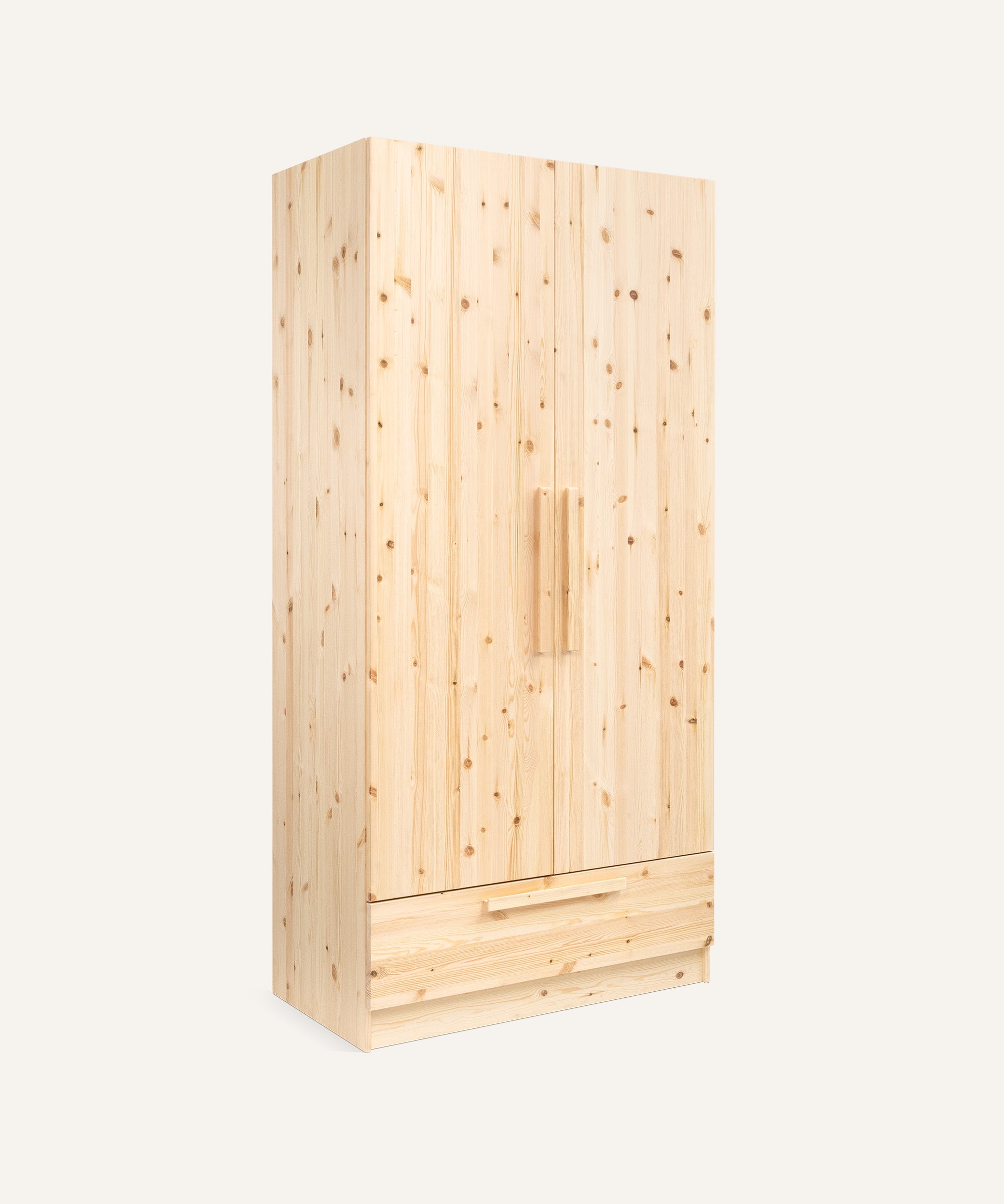 ehrenkind-kleiderschrank-linia-mit-schublade-kiefer-natur-100-cm image 1